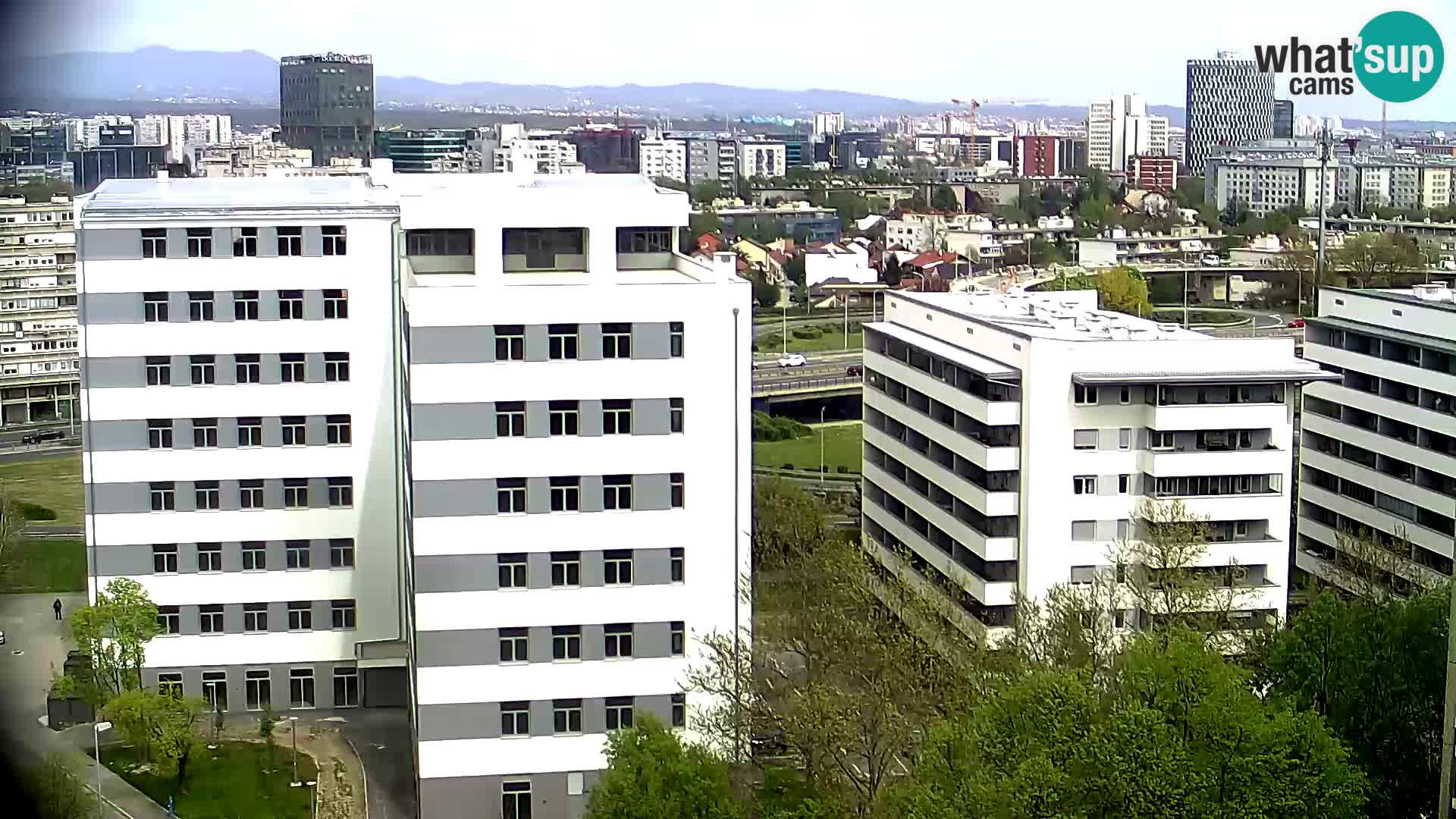 Rotatoria e incrocio viale Slavonska e Marin Držić  – webcam di Zagabria