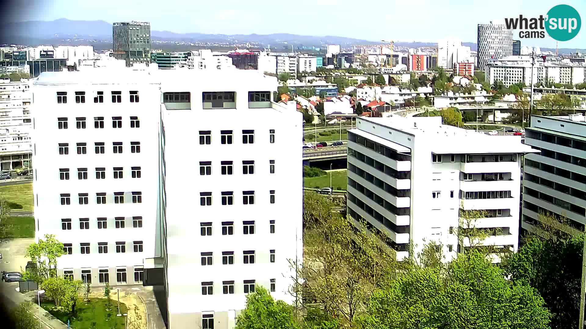 Rotatoria e incrocio viale Slavonska e Marin Držić  – webcam di Zagabria