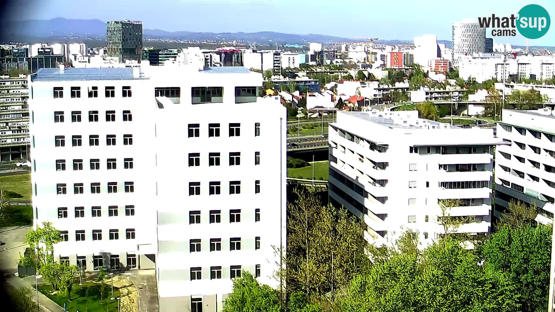 Rotatoria e incrocio viale Slavonska e Marin Držić  – webcam di Zagabria