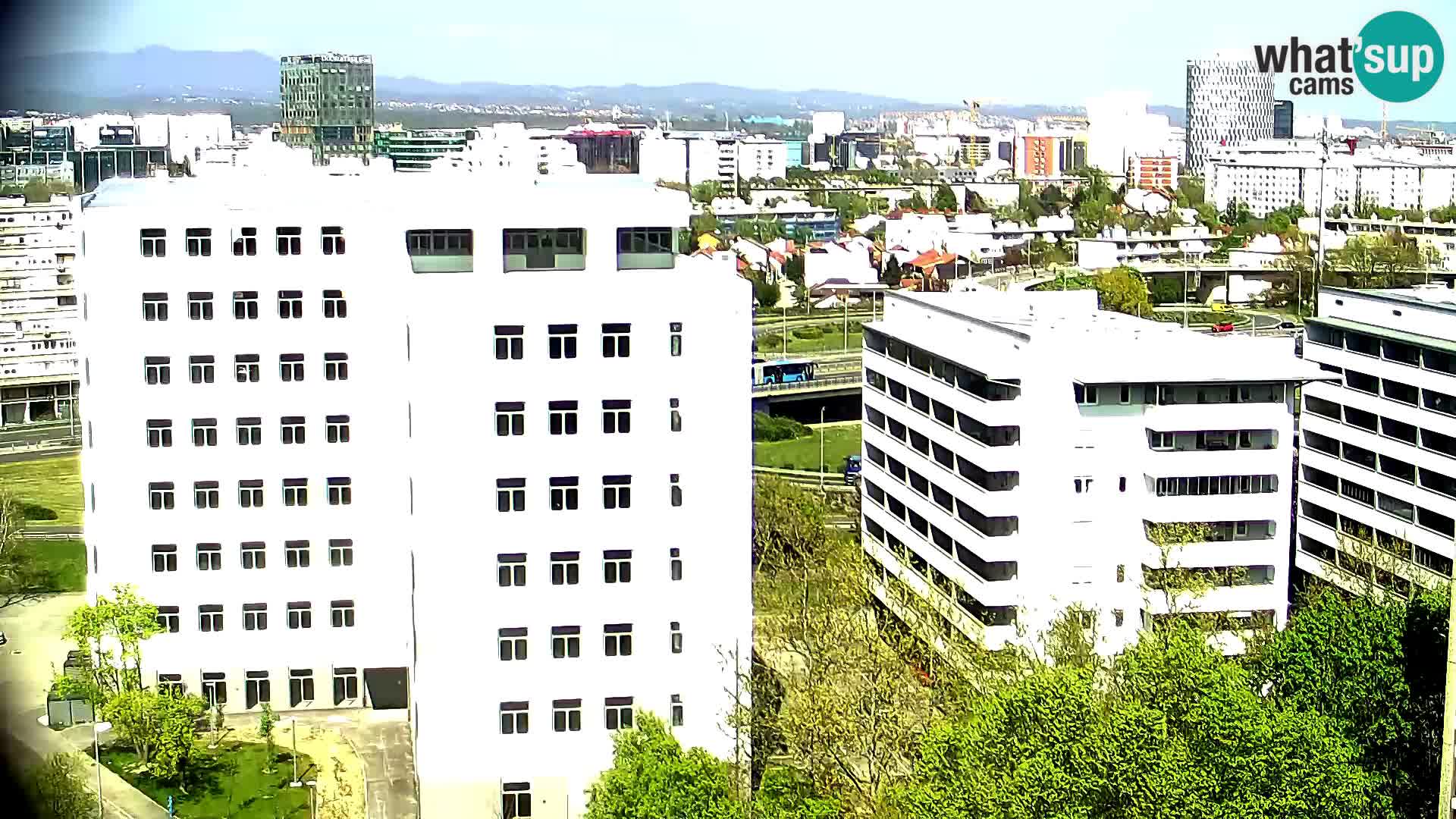 Rotatoria e incrocio viale Slavonska e Marin Držić – webcam di Zagabria