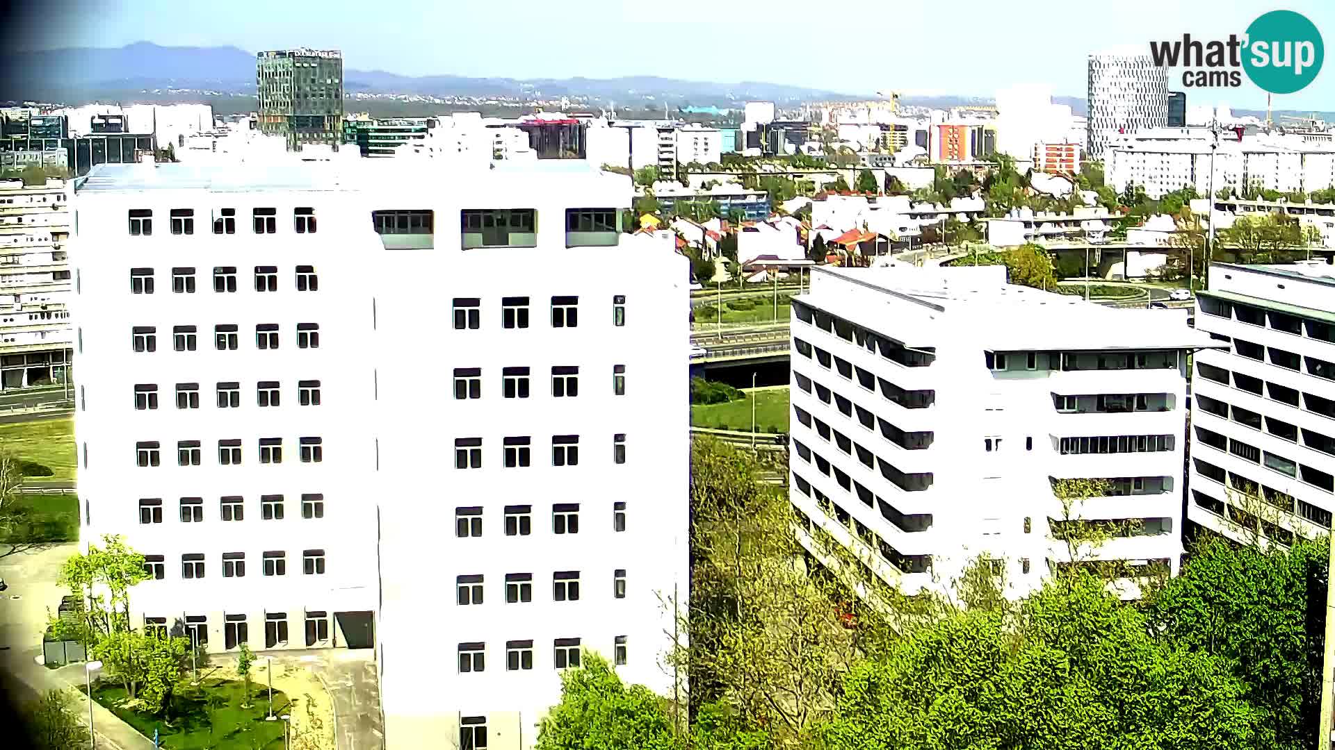 Live Interchange of Slavonska Avenue and Marin Držić Avenue in Zagreb webcam