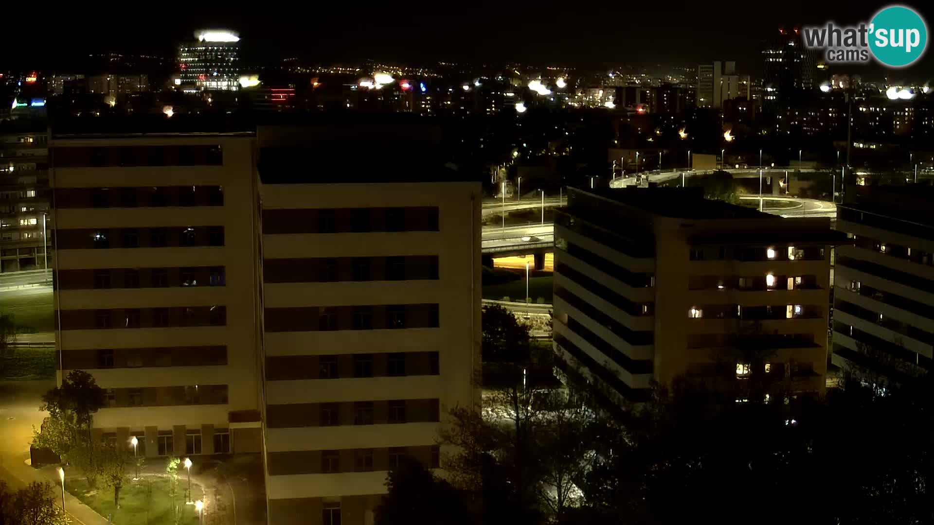 Live-Kreisverkehr Slavonska und Marin Držić Avenue zur Zagreb Webcam