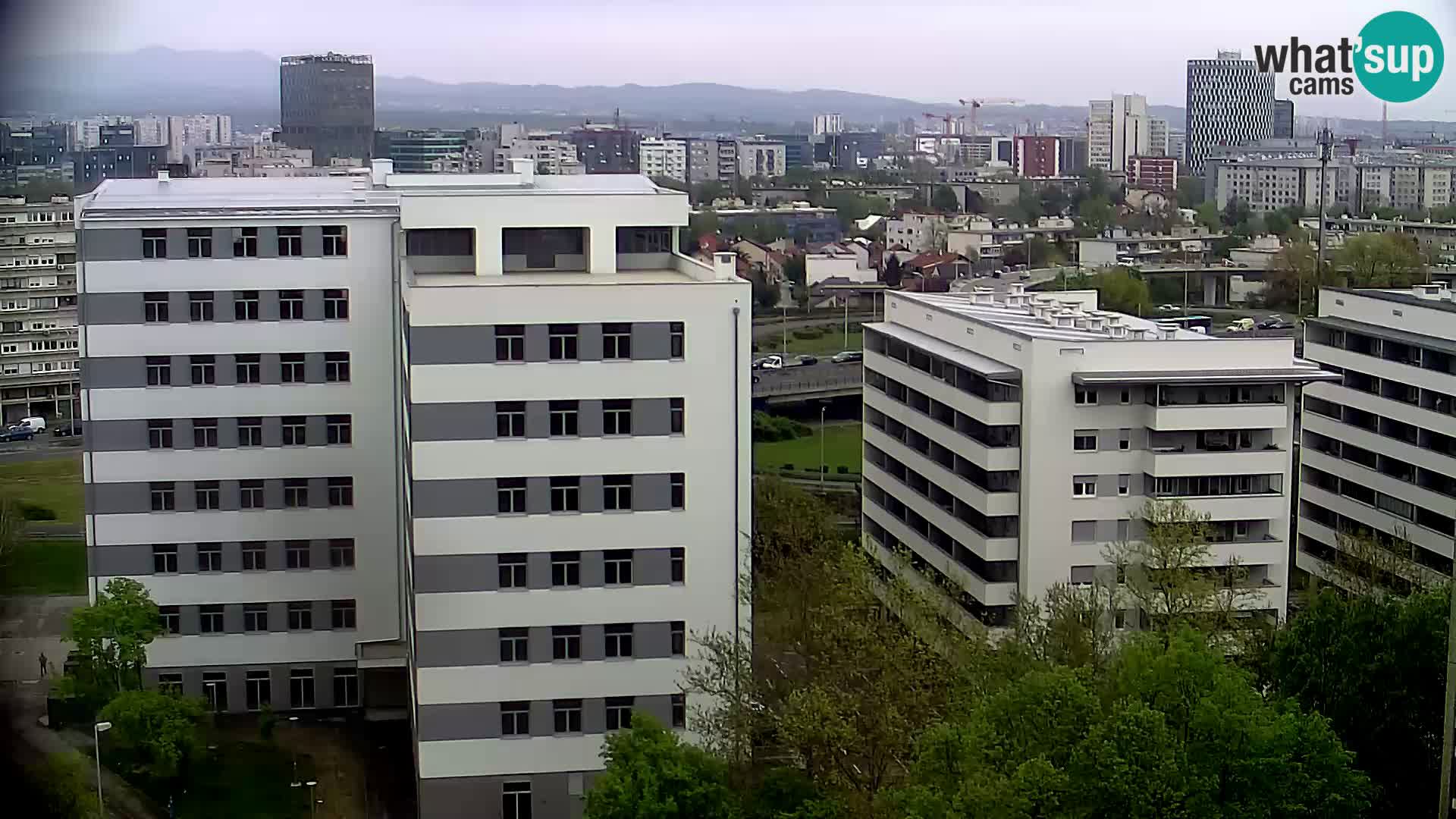 Live Interchange of Slavonska Avenue and Marin Držić Avenue in Zagreb webcam