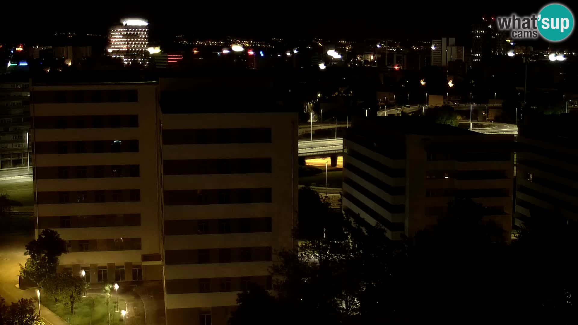 Live-Kreisverkehr Slavonska und Marin Držić Avenue zur Zagreb Webcam