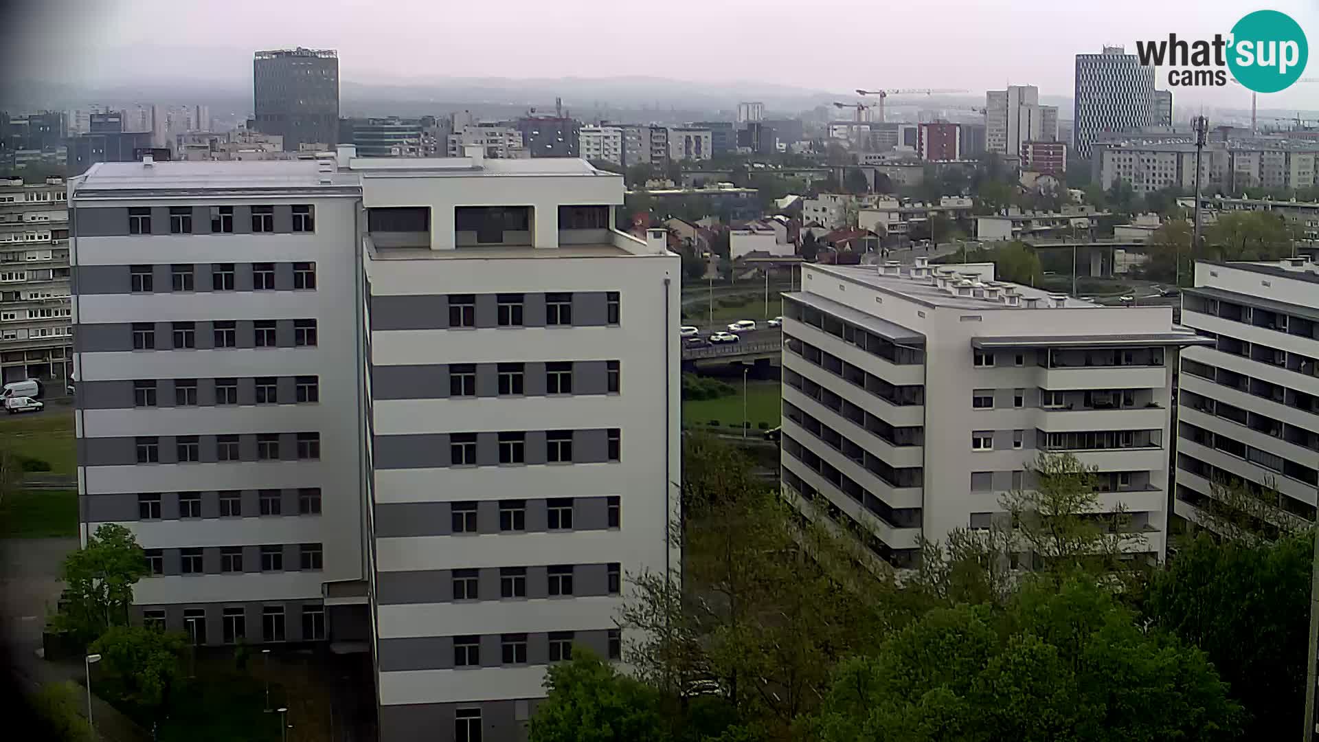 Rotatoria e incrocio viale Slavonska e Marin Držić  – webcam di Zagabria
