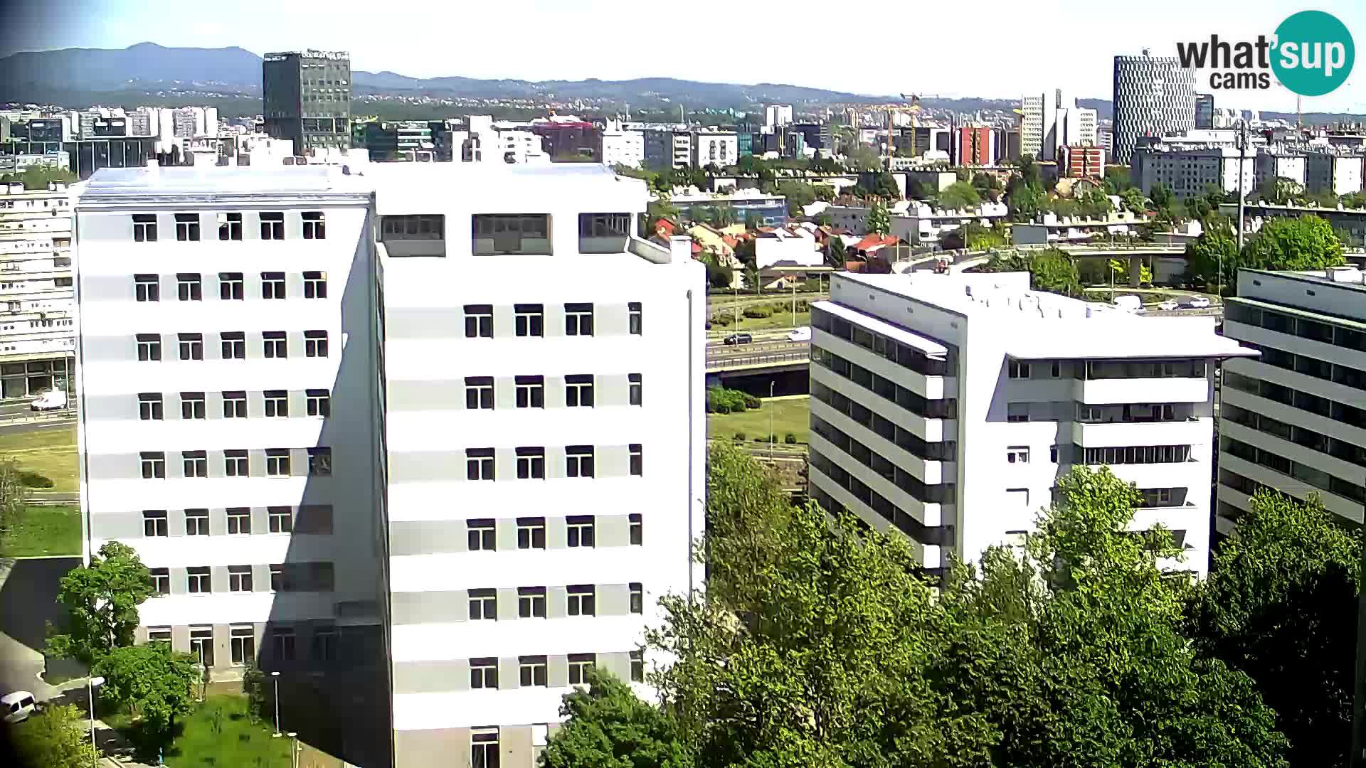 Rotatoria e incrocio viale Slavonska e Marin Držić  – webcam di Zagabria