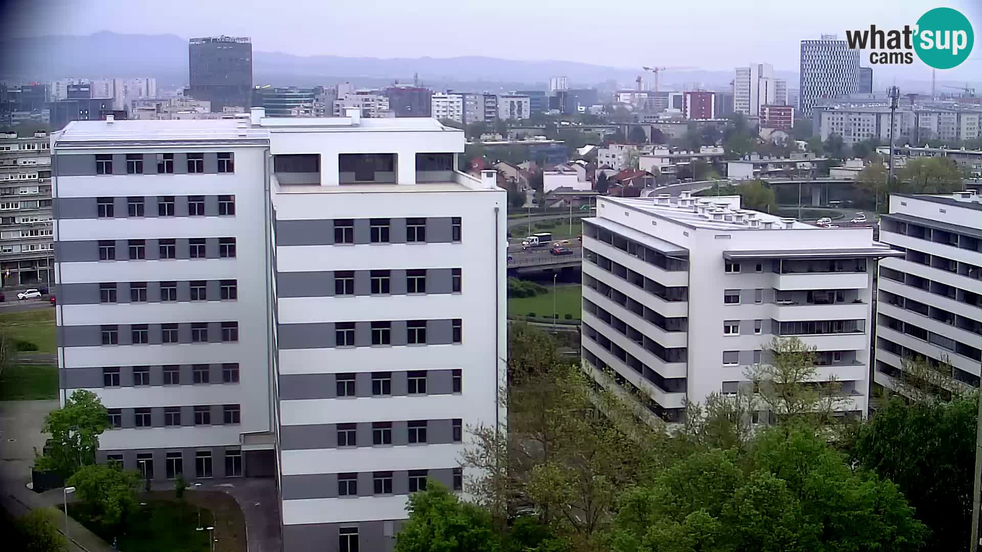 Live Interchange of Slavonska Avenue and Marin Držić Avenue in Zagreb webcam