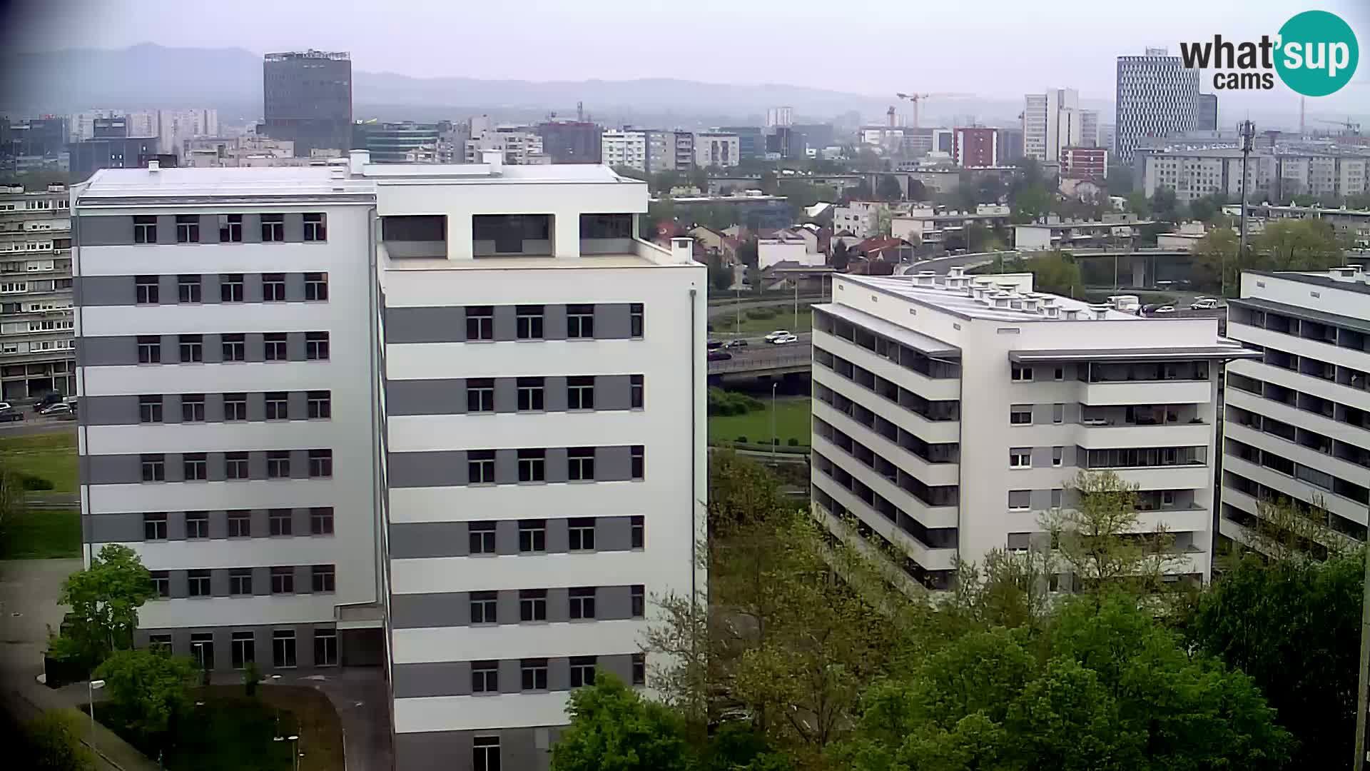 Live Interchange of Slavonska Avenue and Marin Držić Avenue in Zagreb webcam