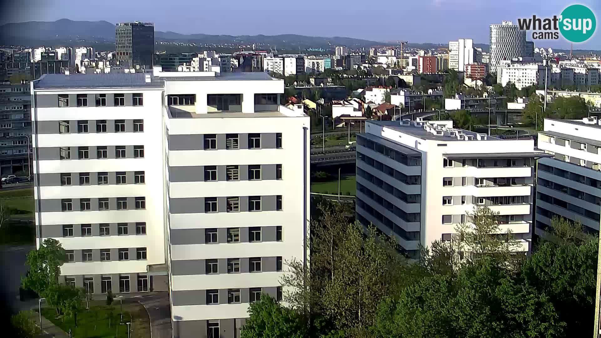 Rotatoria e incrocio viale Slavonska e Marin Držić  – webcam di Zagabria