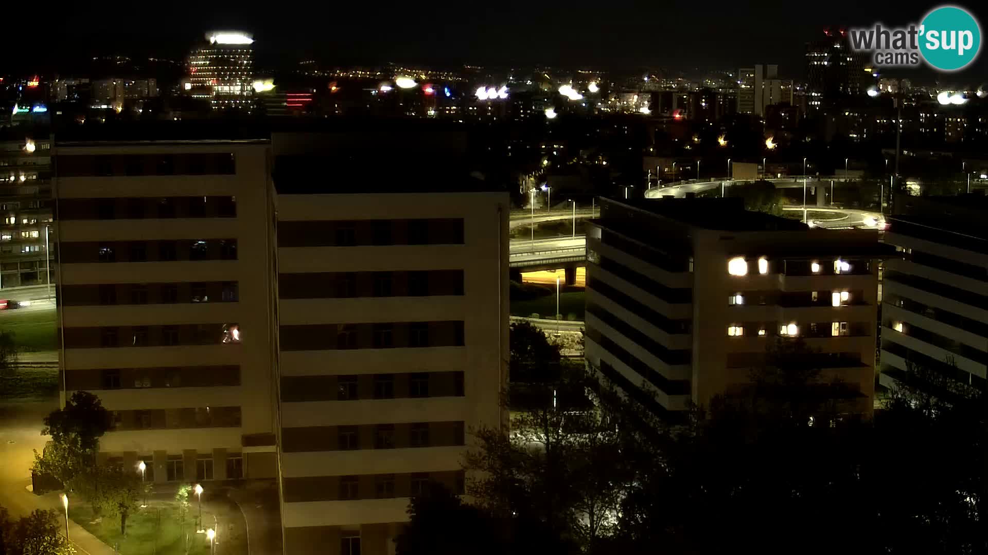 Live-Kreisverkehr Slavonska und Marin Držić Avenue zur Zagreb Webcam