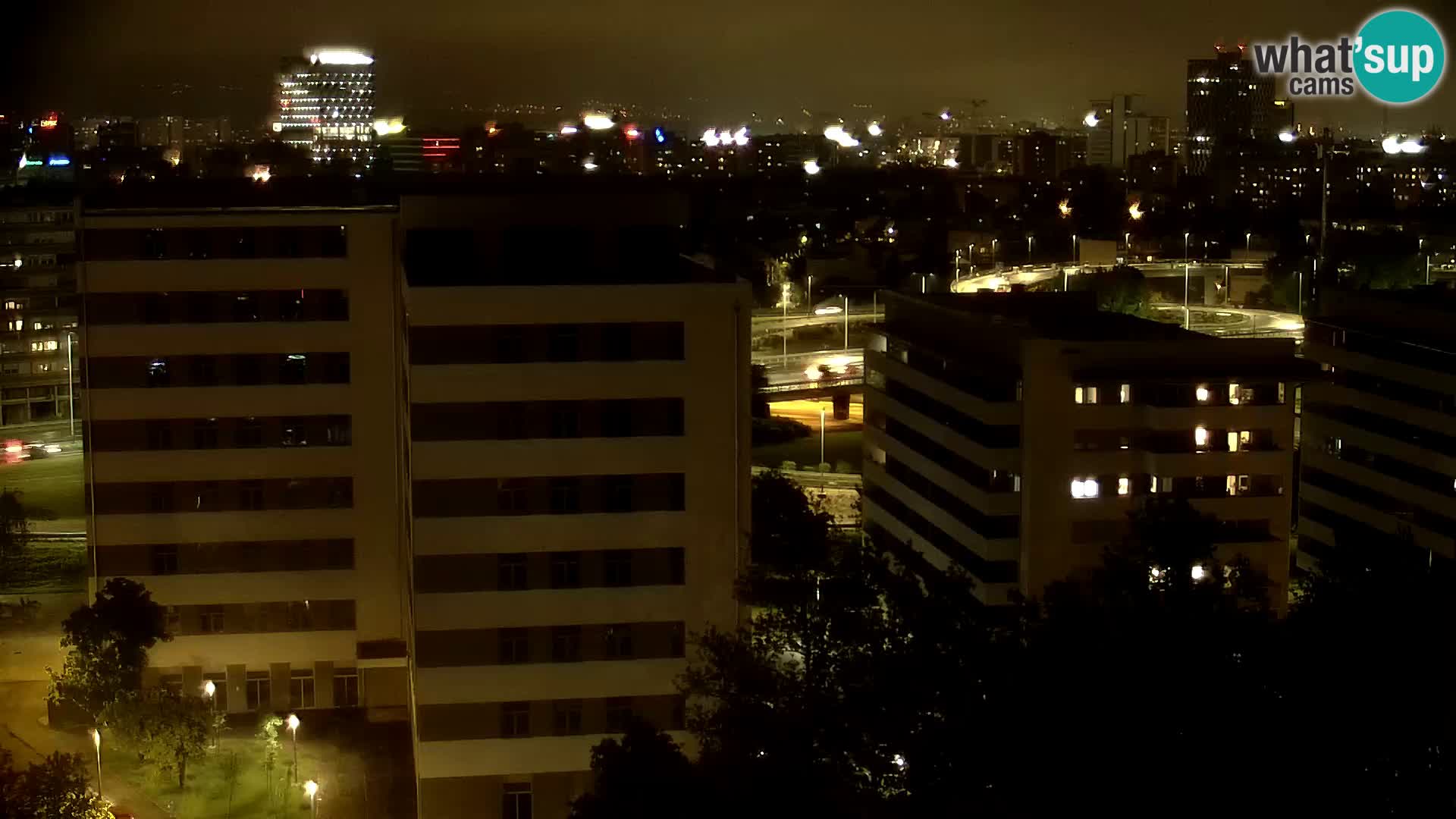 Rond-point en direct traversant les avenues Slavonska et Marin Držić à Zagreb webcam