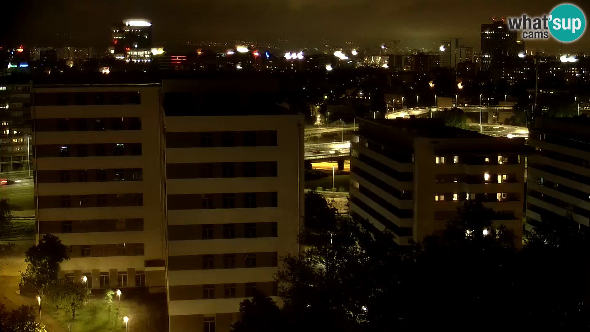 Live-Kreisverkehr Slavonska und Marin Držić Avenue zur Zagreb Webcam