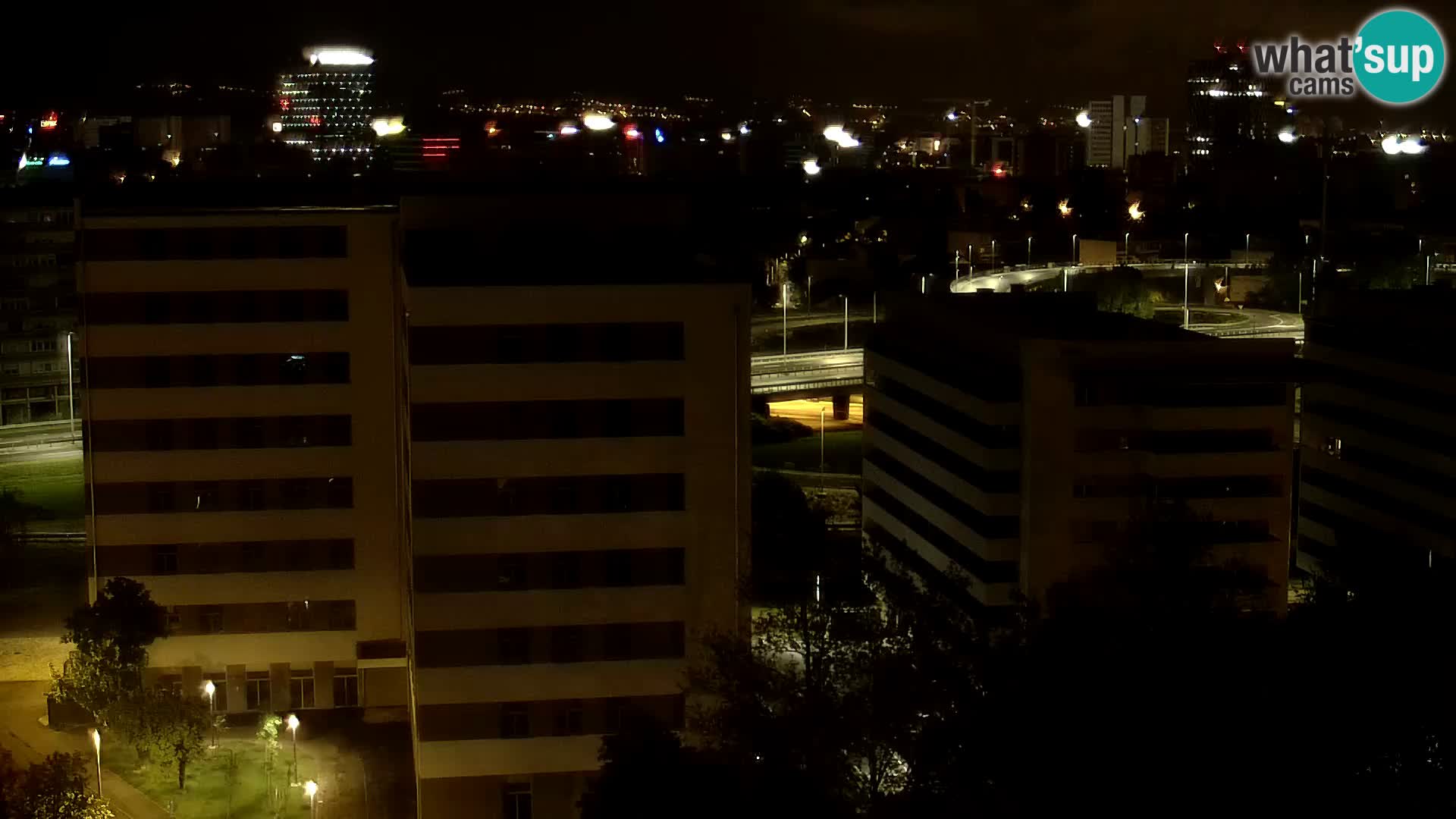 Live Interchange of Slavonska Avenue and Marin Držić Avenue in Zagreb webcam