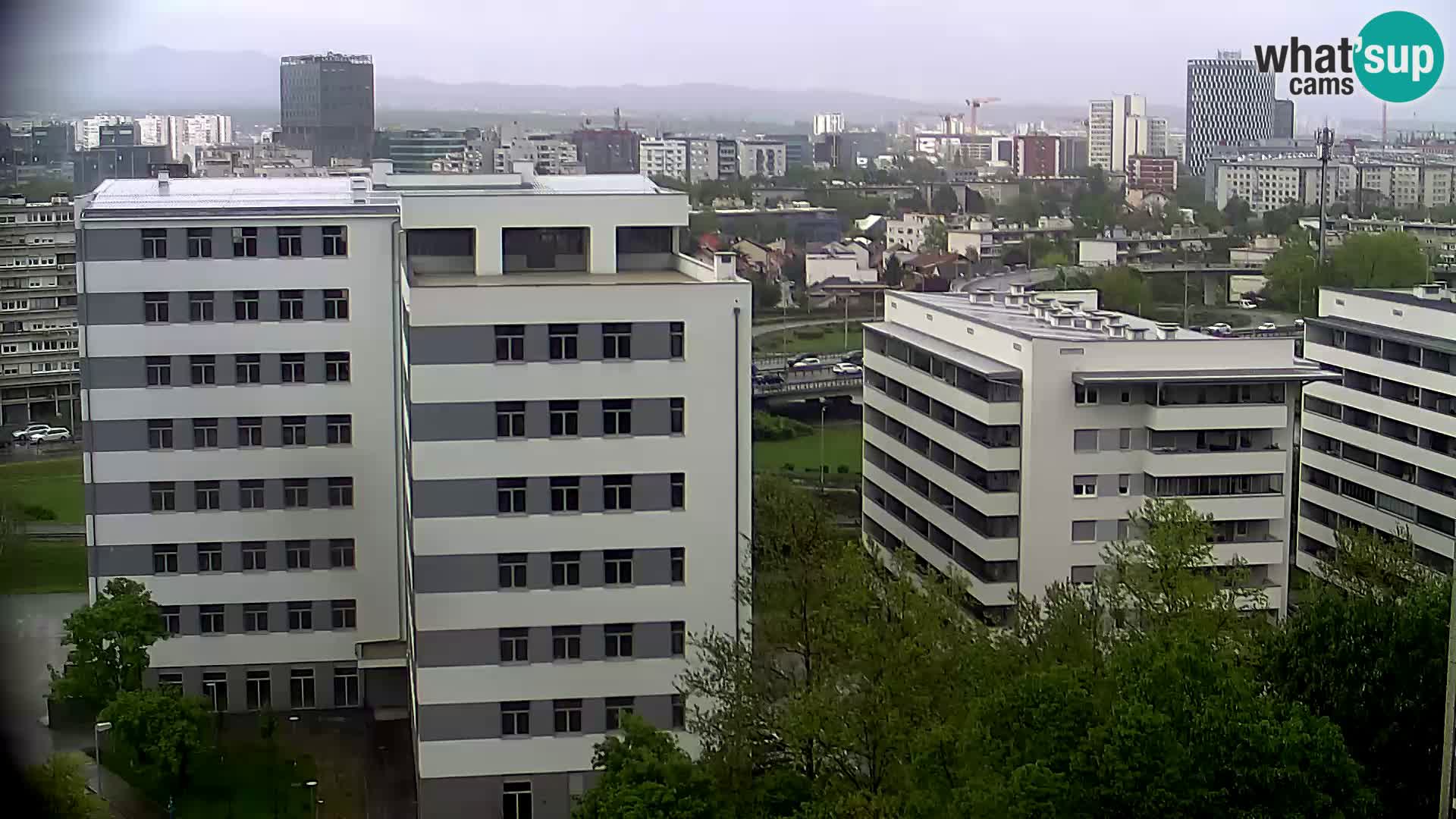 Live Interchange of Slavonska Avenue and Marin Držić Avenue in Zagreb webcam