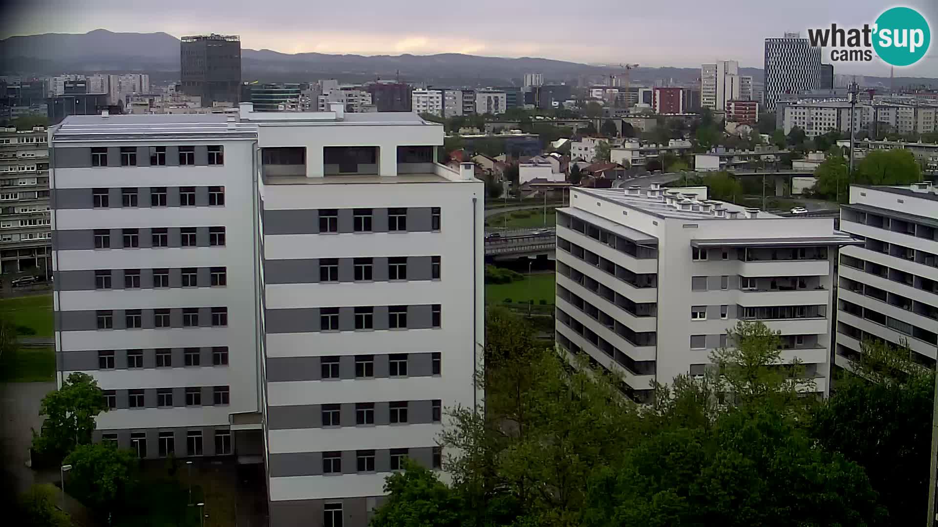 Live Interchange of Slavonska Avenue and Marin Držić Avenue in Zagreb webcam