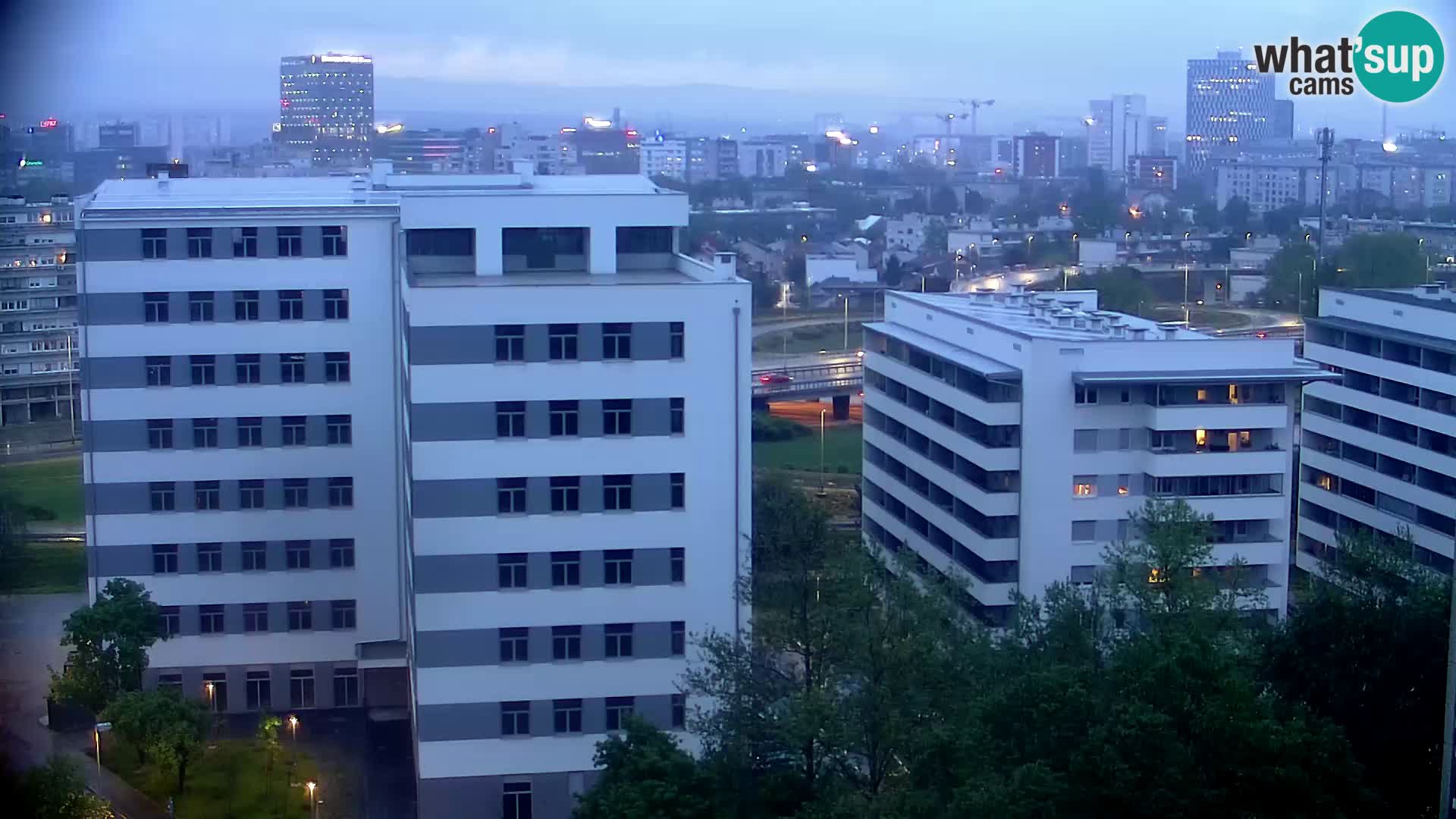 Live Interchange of Slavonska Avenue and Marin Držić Avenue in Zagreb webcam