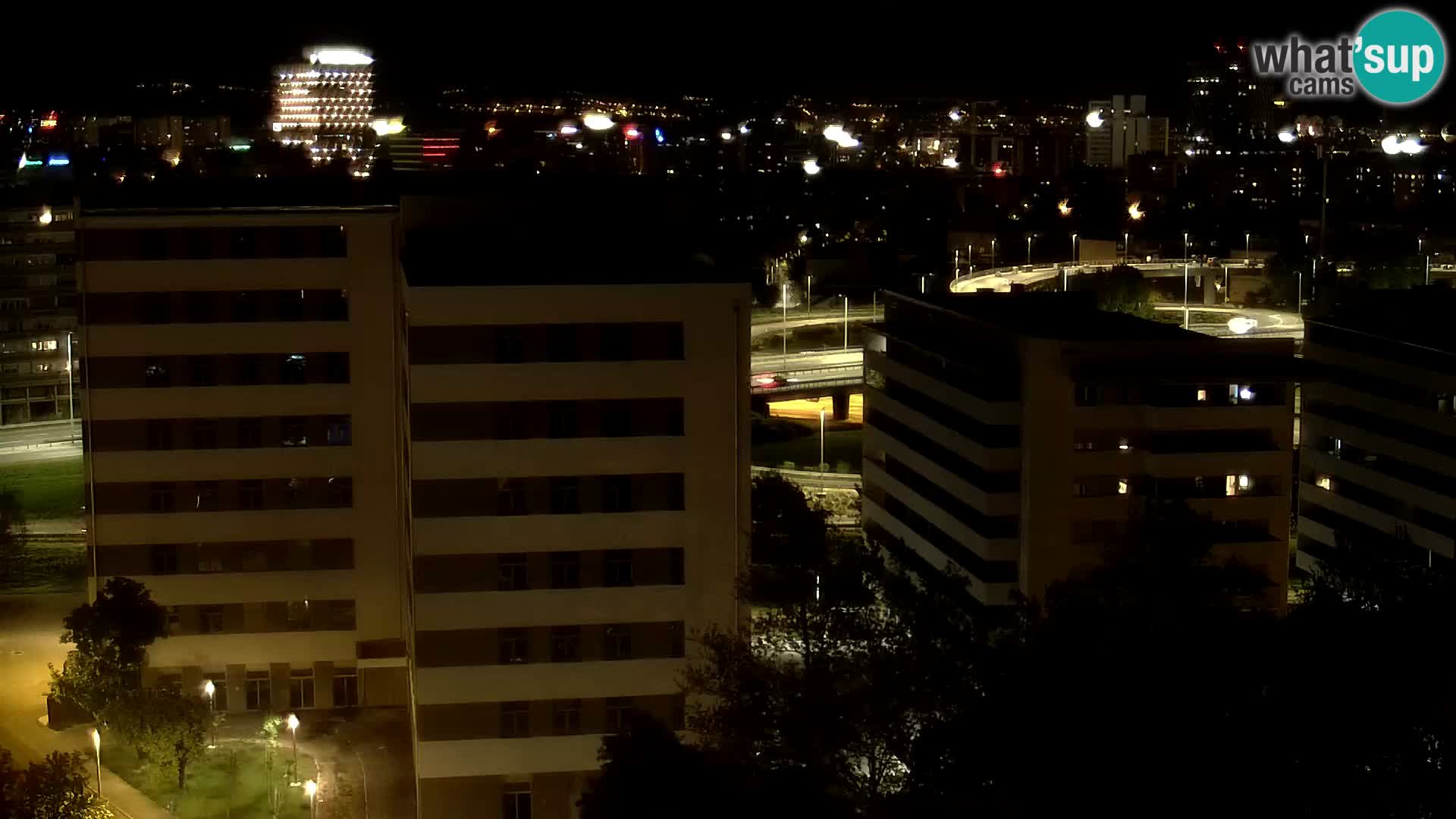 Live Interchange of Slavonska Avenue and Marin Držić Avenue in Zagreb webcam