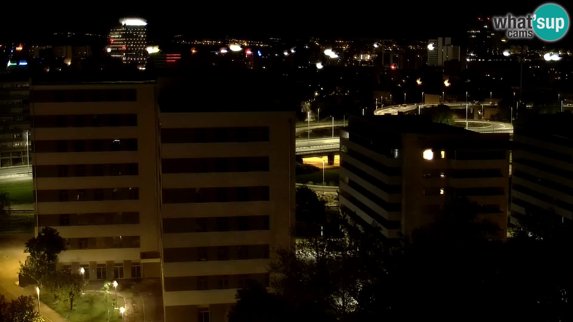 Rond-point en direct traversant les avenues Slavonska et Marin Držić à Zagreb webcam