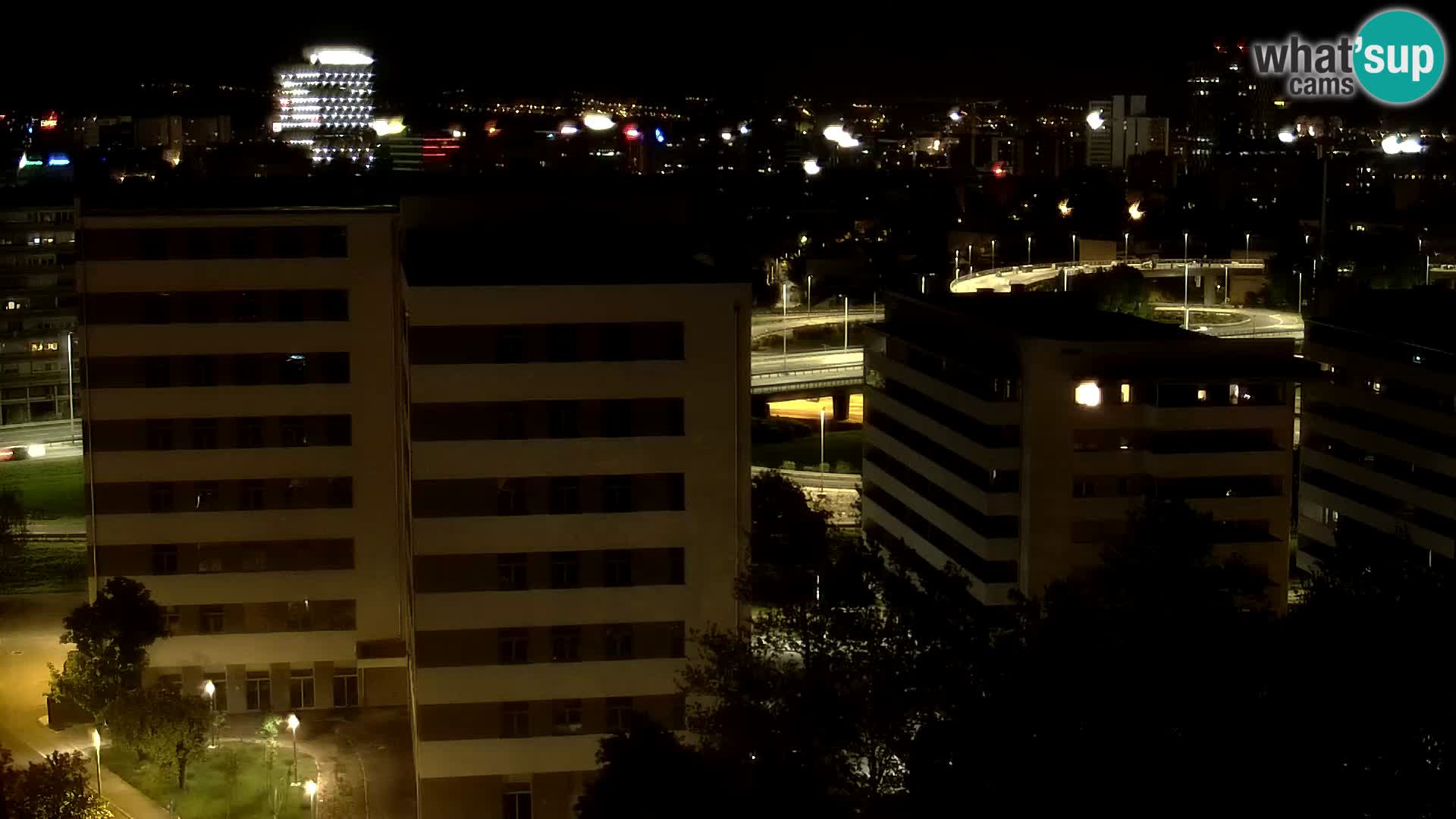 Live-Kreisverkehr Slavonska und Marin Držić Avenue zur Zagreb Webcam