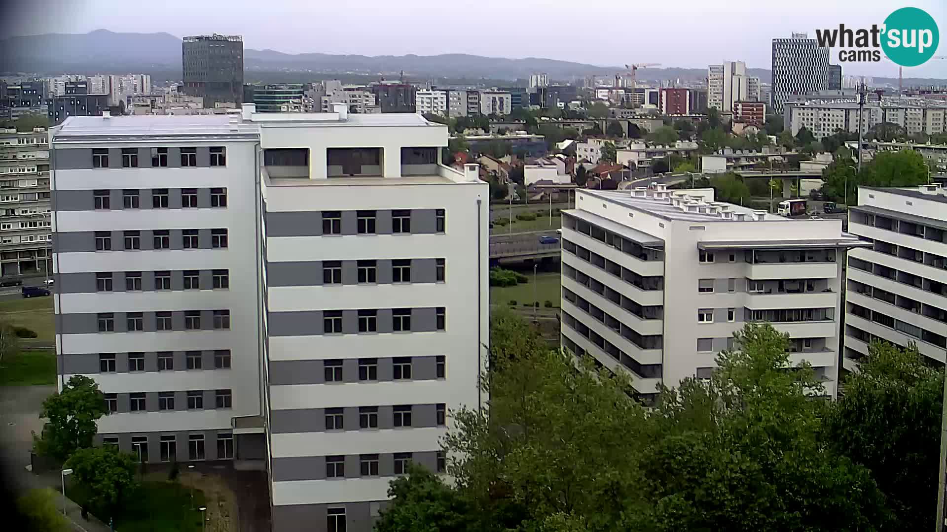 Live Interchange of Slavonska Avenue and Marin Držić Avenue in Zagreb webcam