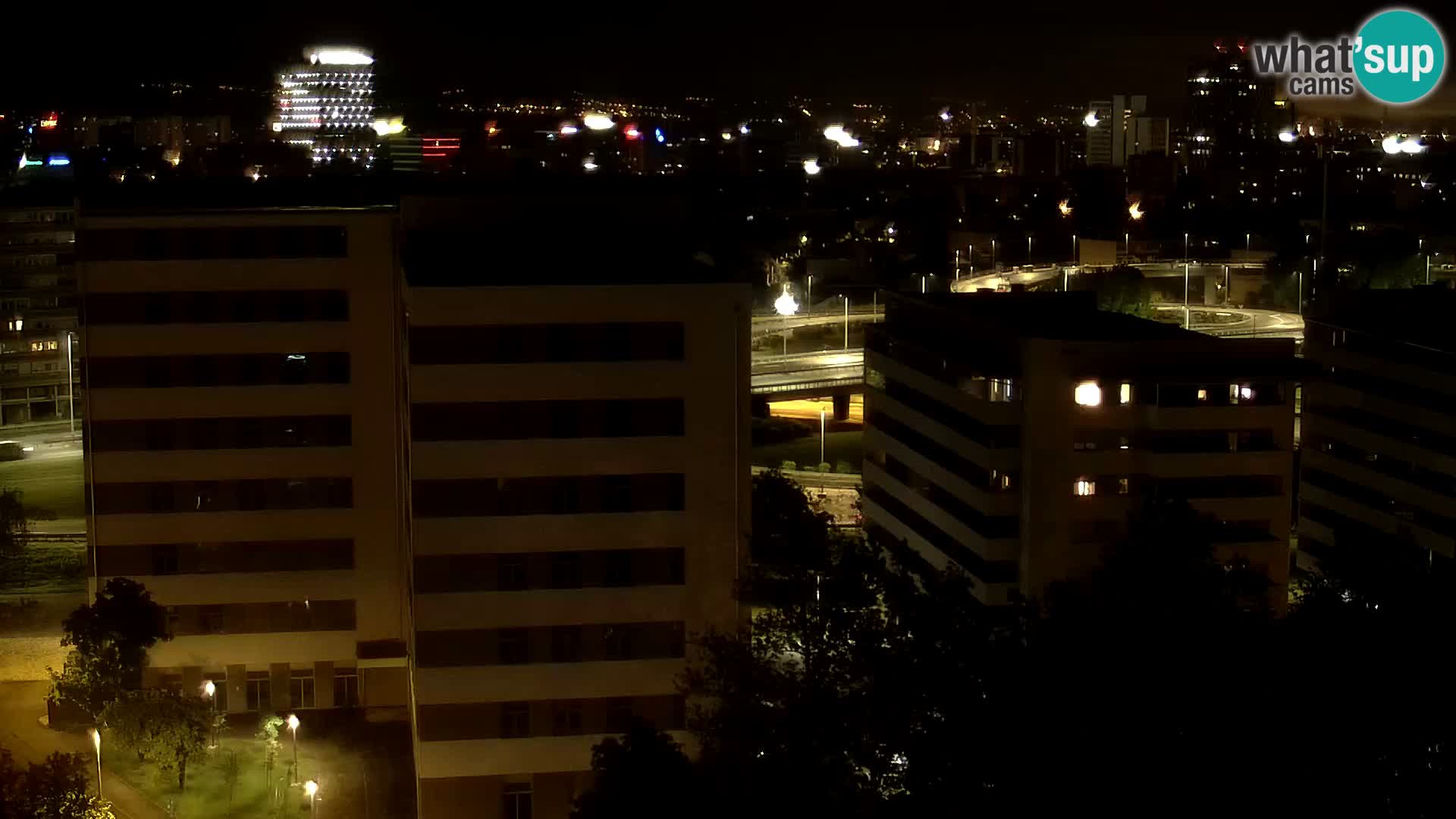 Live Interchange of Slavonska Avenue and Marin Držić Avenue in Zagreb webcam