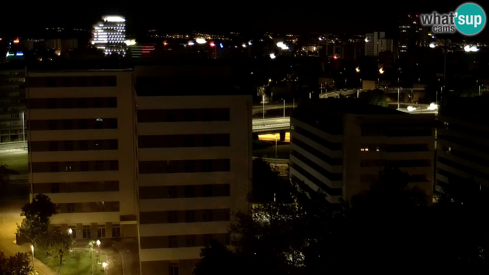 Live-Kreisverkehr Slavonska und Marin Držić Avenue zur Zagreb Webcam