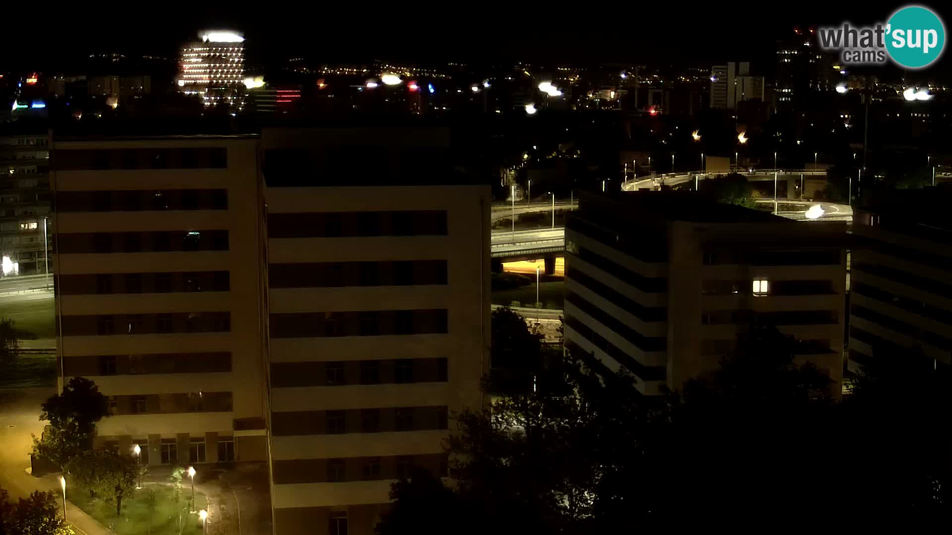 Live-Kreisverkehr Slavonska und Marin Držić Avenue zur Zagreb Webcam