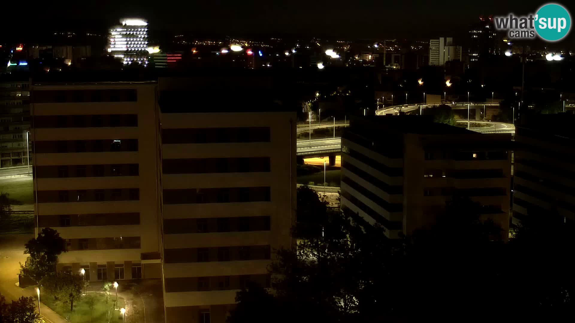 Live-Kreisverkehr Slavonska und Marin Držić Avenue zur Zagreb Webcam