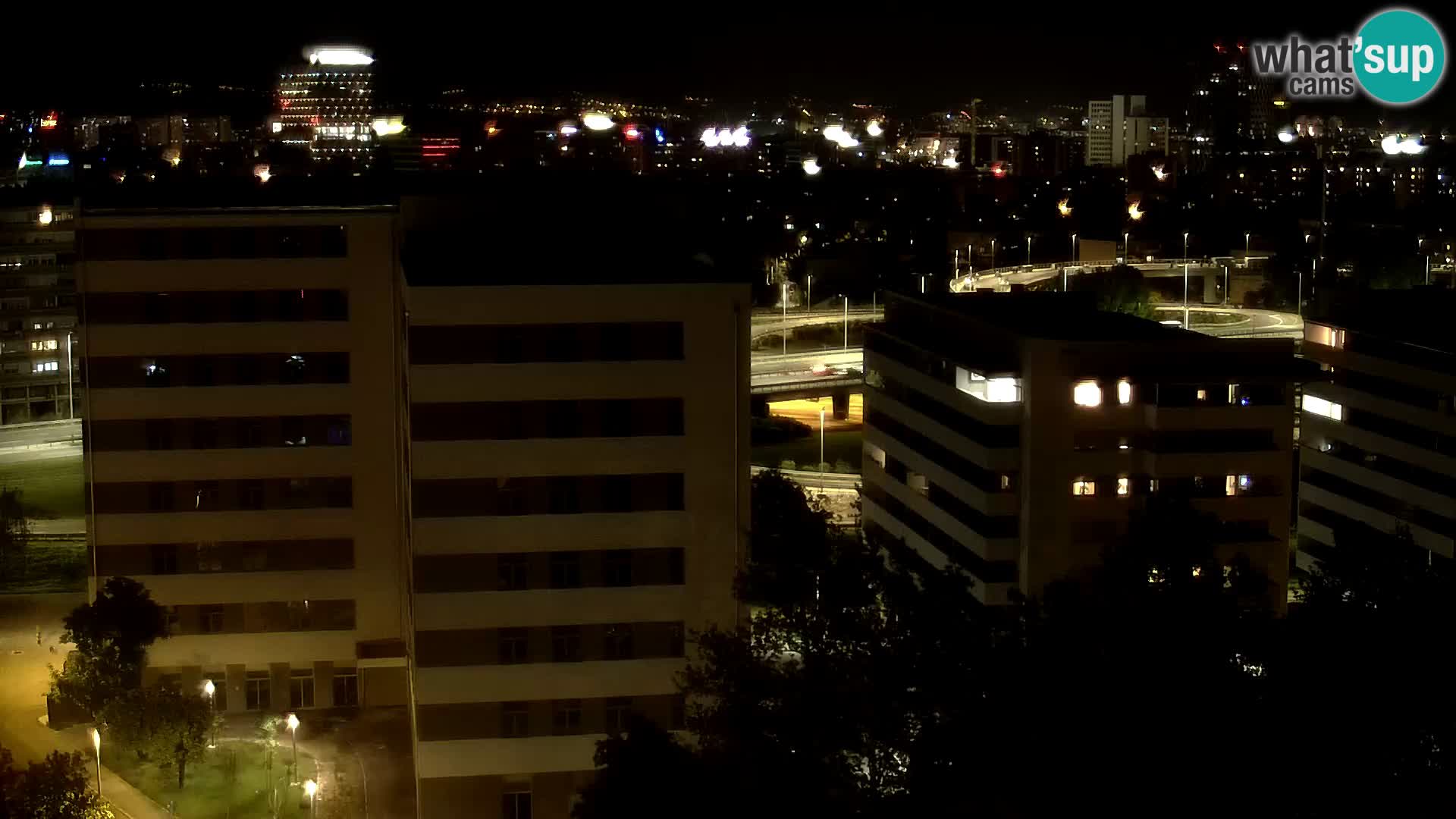 Live Interchange of Slavonska Avenue and Marin Držić Avenue in Zagreb webcam