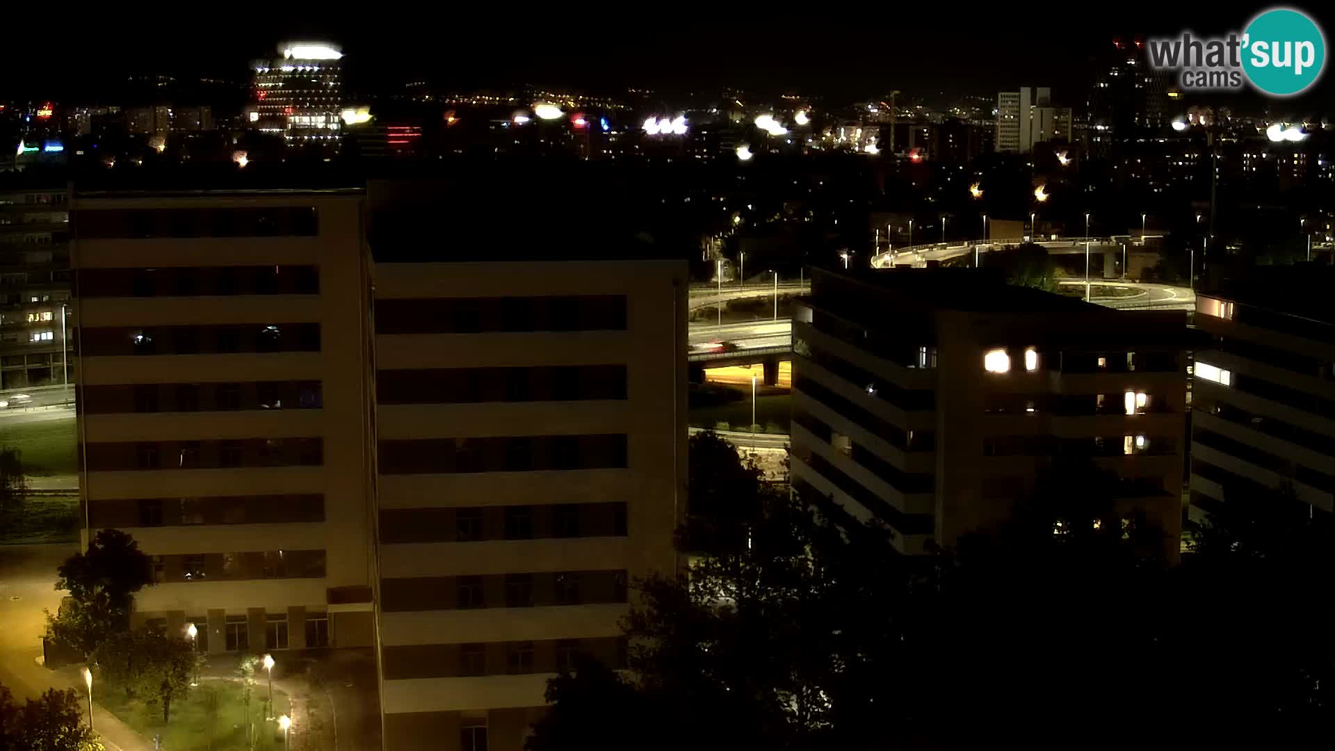 Live Interchange of Slavonska Avenue and Marin Držić Avenue in Zagreb webcam