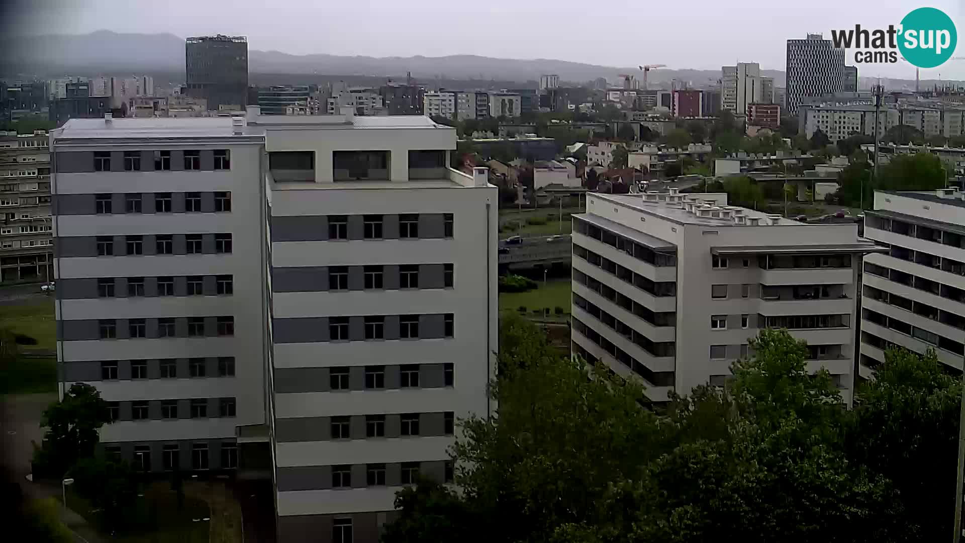 Live Interchange of Slavonska Avenue and Marin Držić Avenue in Zagreb webcam