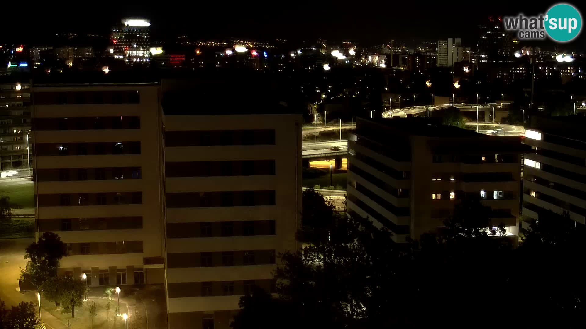 Live Interchange of Slavonska Avenue and Marin Držić Avenue in Zagreb webcam
