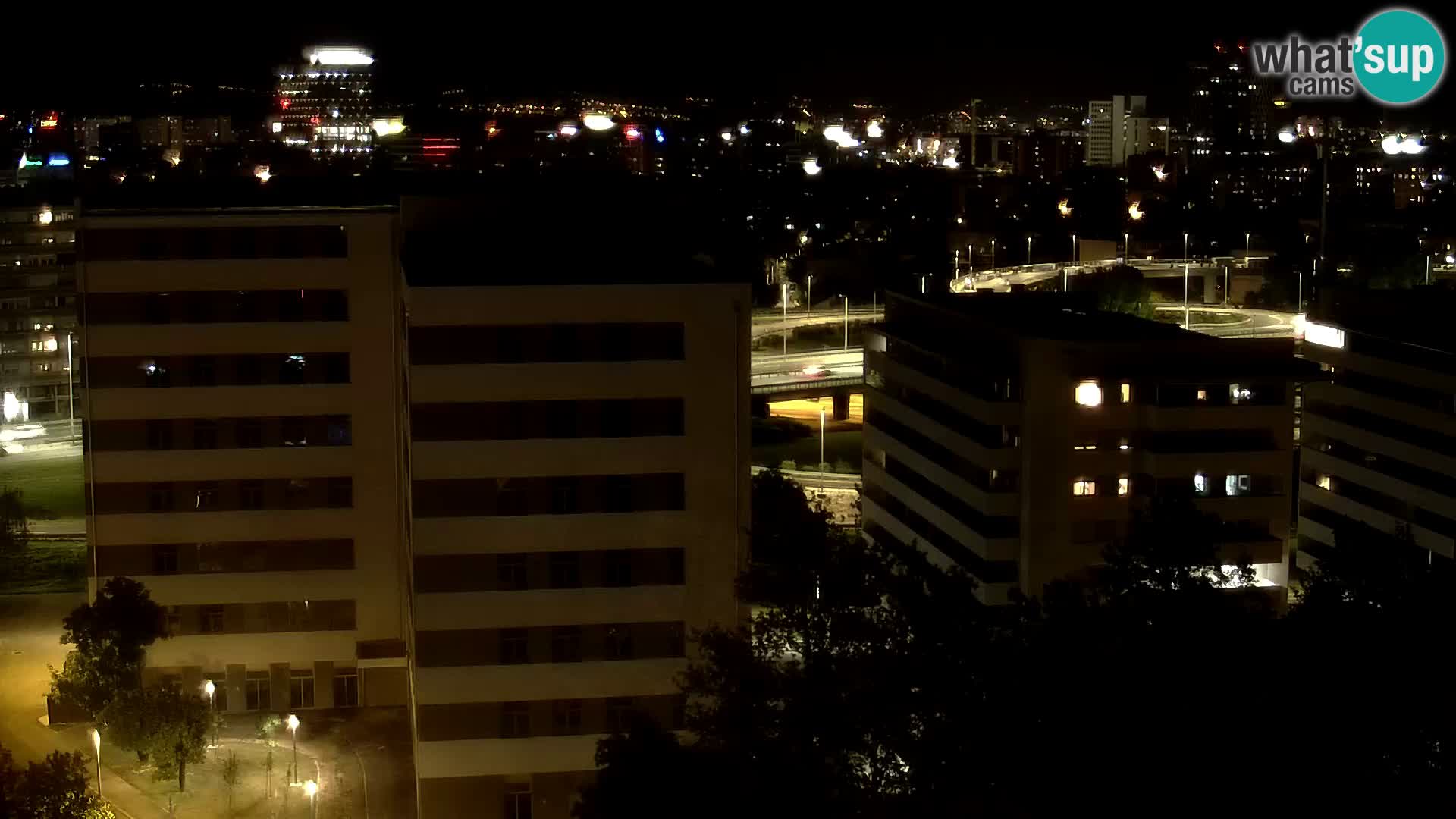 Live Interchange of Slavonska Avenue and Marin Držić Avenue in Zagreb webcam