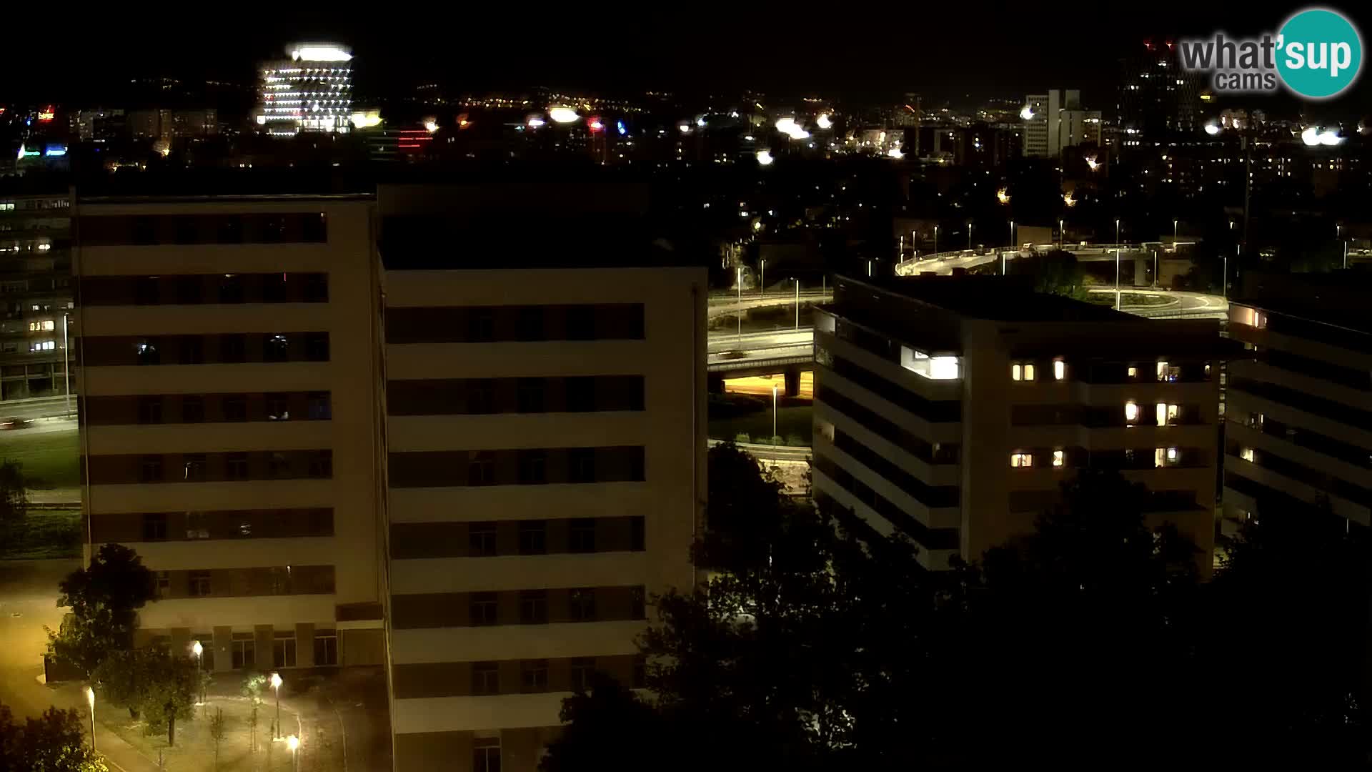 Live Interchange of Slavonska Avenue and Marin Držić Avenue in Zagreb webcam