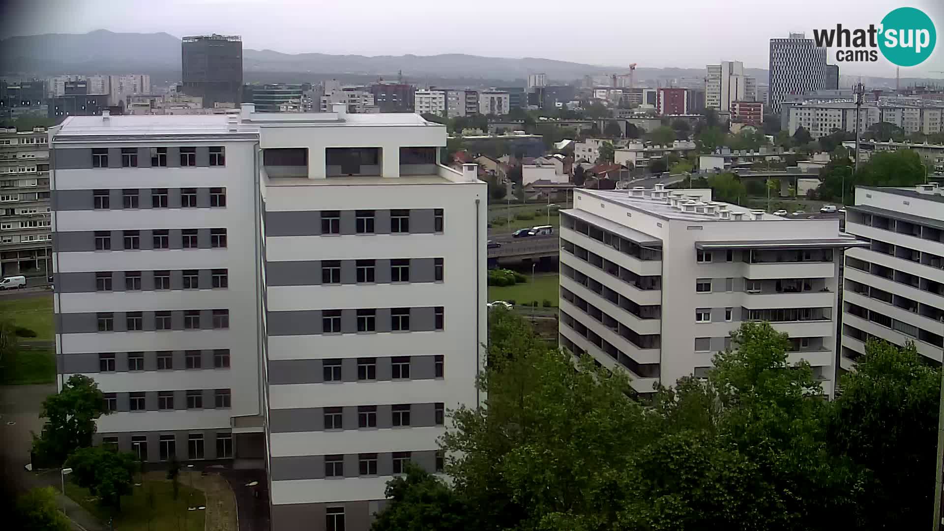 Live Interchange of Slavonska Avenue and Marin Držić Avenue in Zagreb webcam