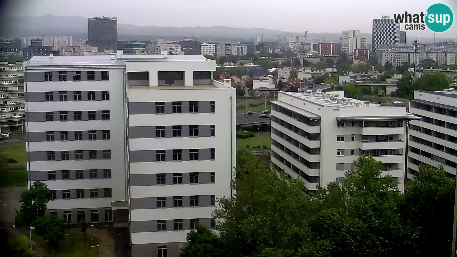 Live Interchange of Slavonska Avenue and Marin Držić Avenue in Zagreb webcam