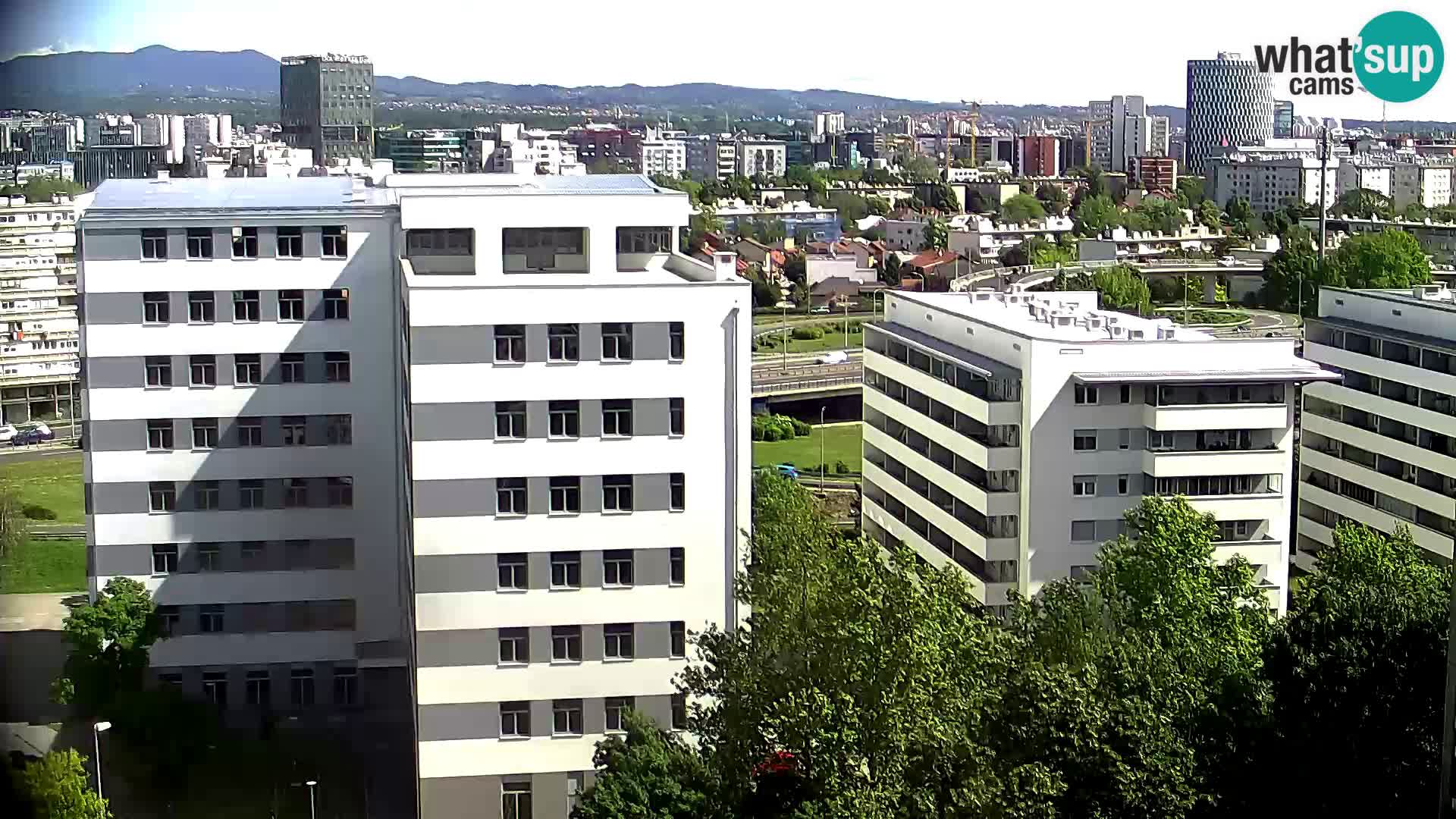 Live Interchange of Slavonska Avenue and Marin Držić Avenue in Zagreb webcam
