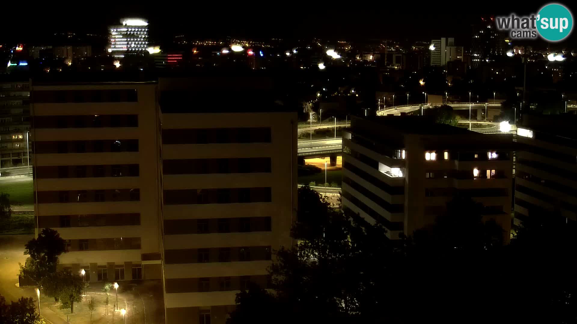 Rond-point en direct traversant les avenues Slavonska et Marin Držić à Zagreb webcam