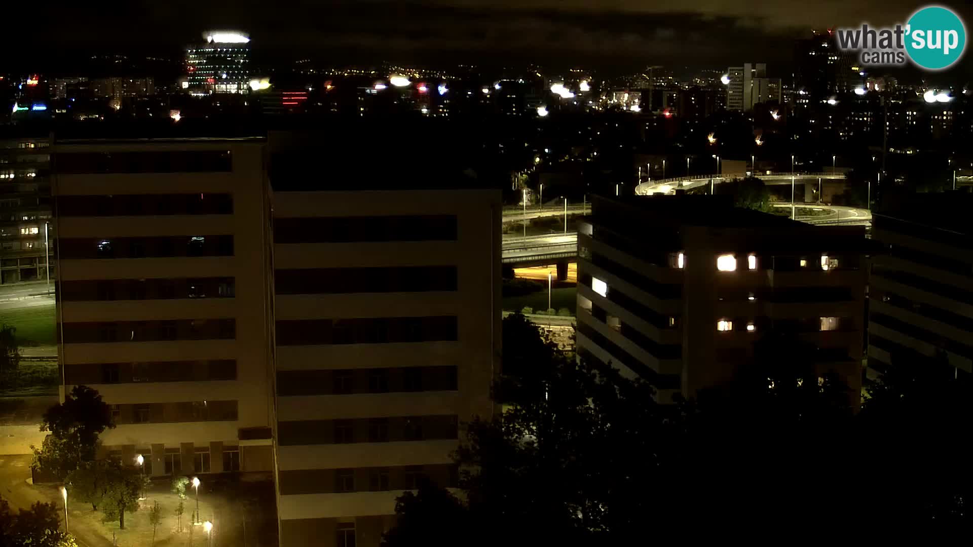 Rond-point en direct traversant les avenues Slavonska et Marin Držić à Zagreb webcam