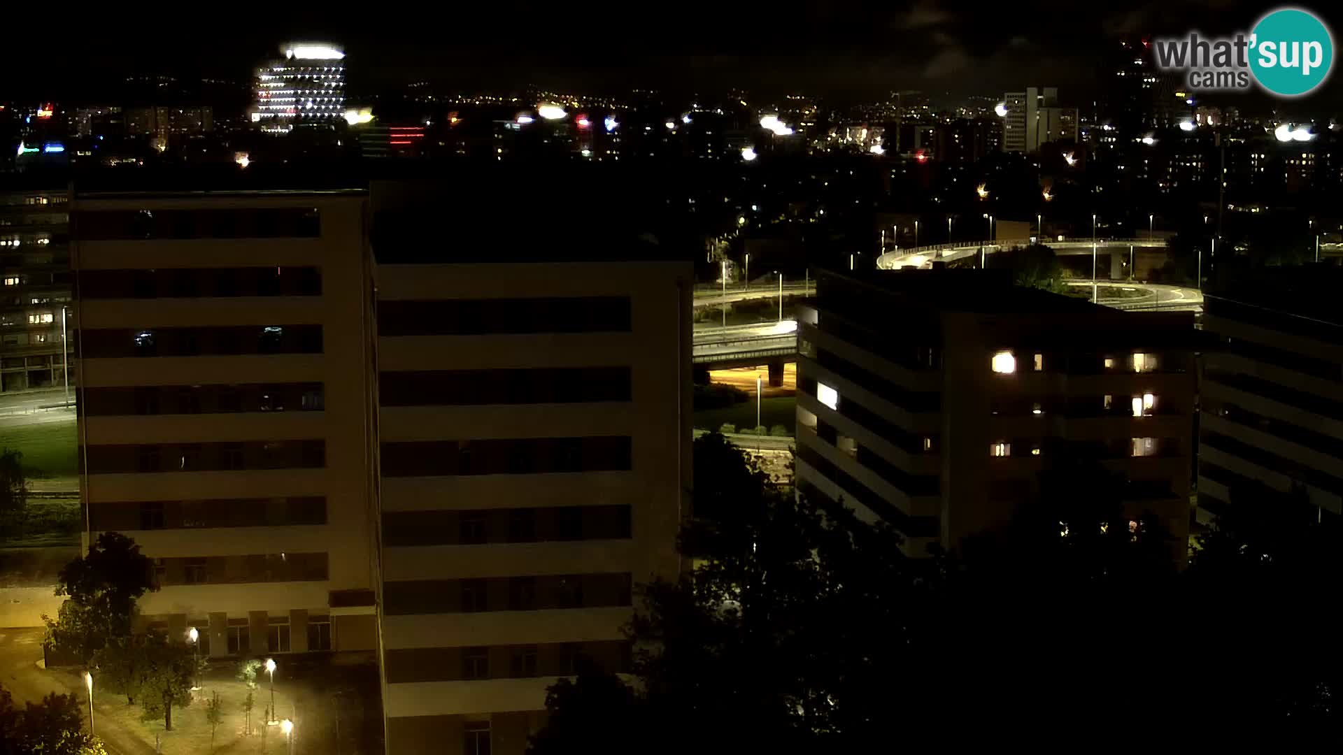 Live-Kreisverkehr Slavonska und Marin Držić Avenue zur Zagreb Webcam