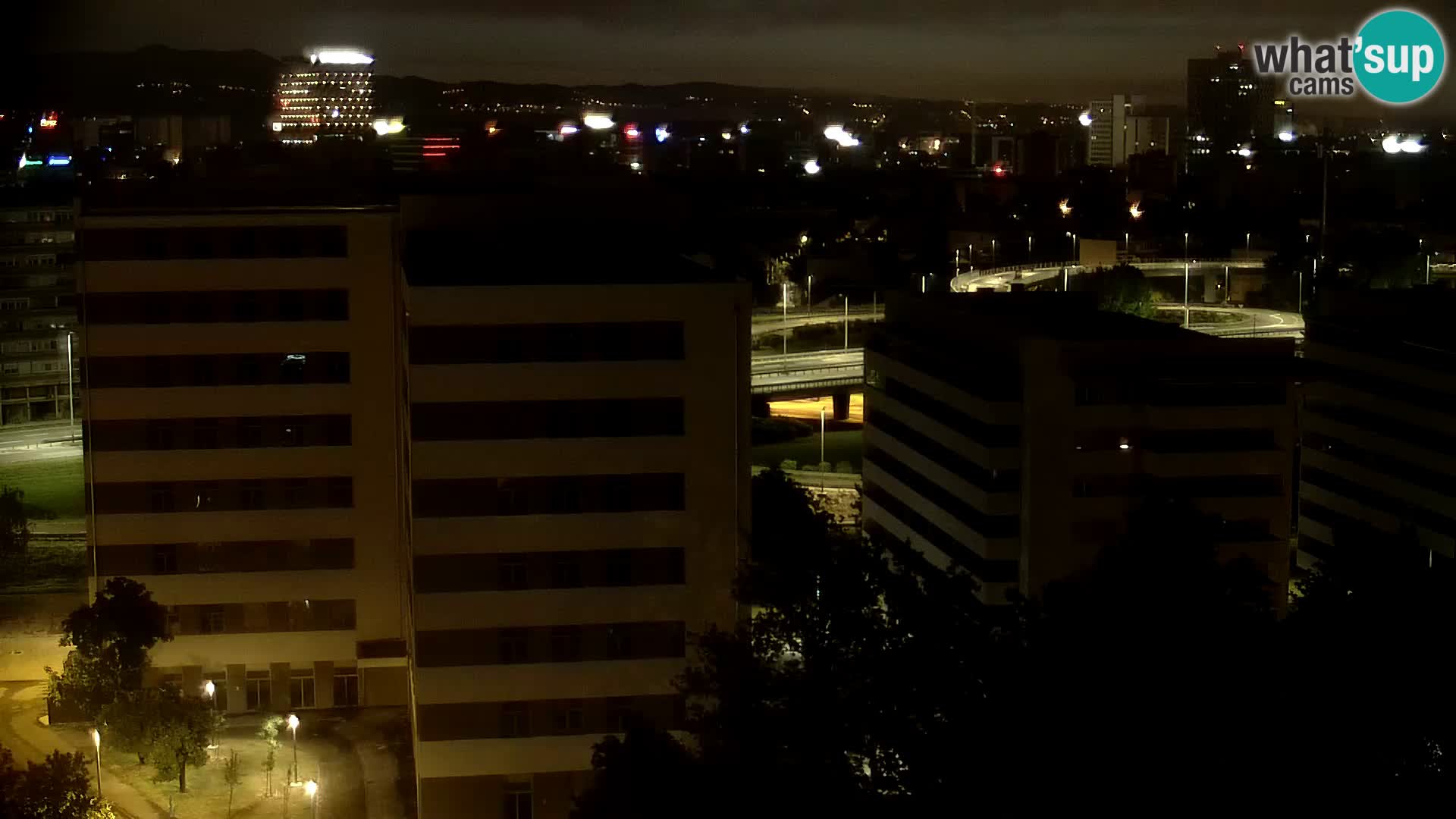 Live-Kreisverkehr Slavonska und Marin Držić Avenue zur Zagreb Webcam