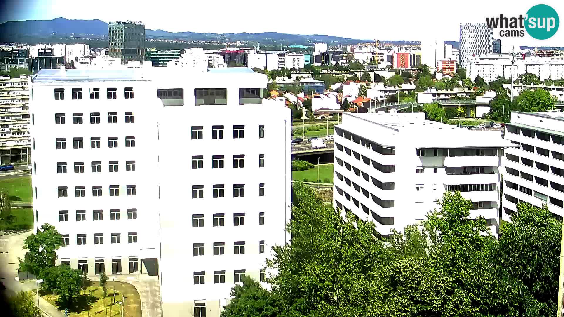 Rotatoria e incrocio viale Slavonska e Marin Držić  – webcam di Zagabria