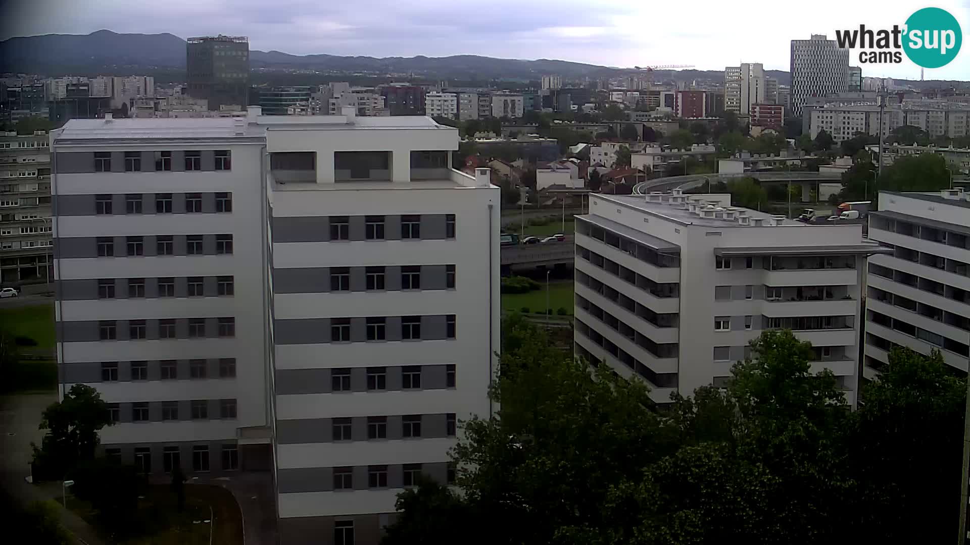 Live Interchange of Slavonska Avenue and Marin Držić Avenue in Zagreb webcam