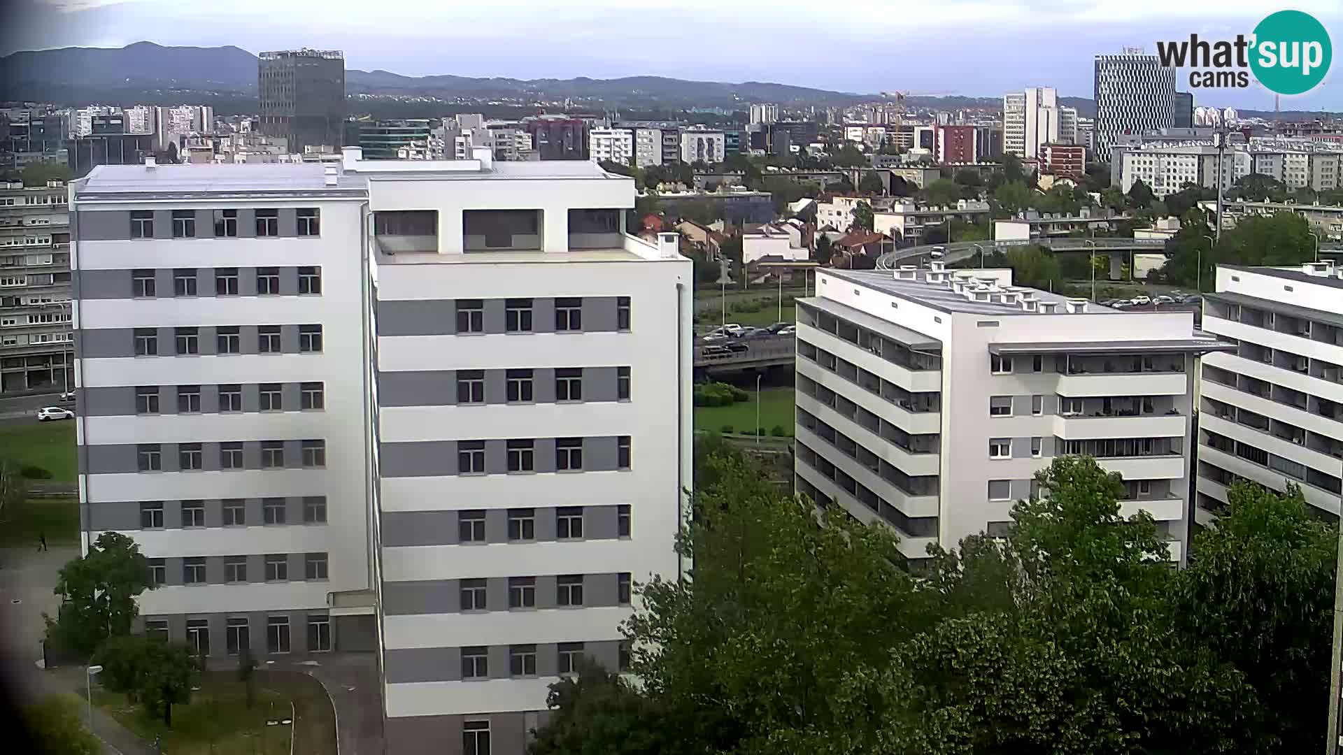 Live Interchange of Slavonska Avenue and Marin Držić Avenue in Zagreb webcam