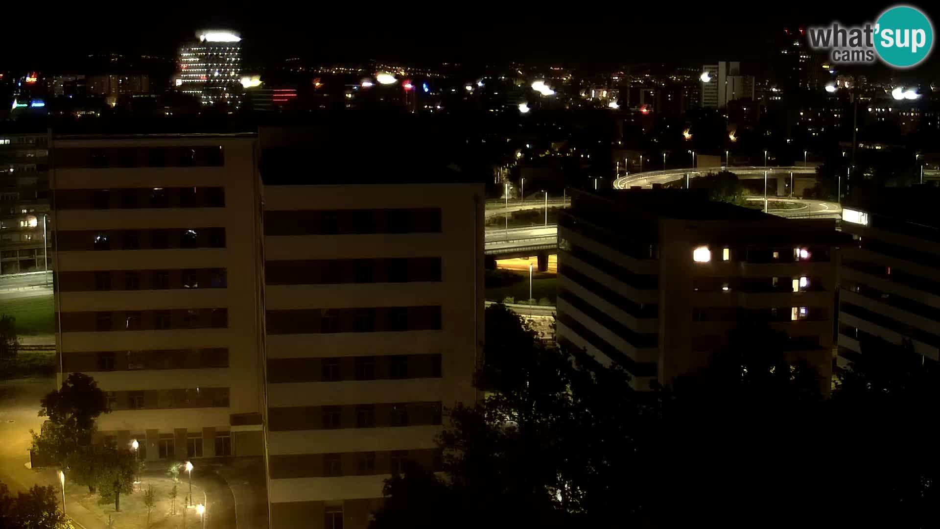 Live Interchange of Slavonska Avenue and Marin Držić Avenue in Zagreb webcam