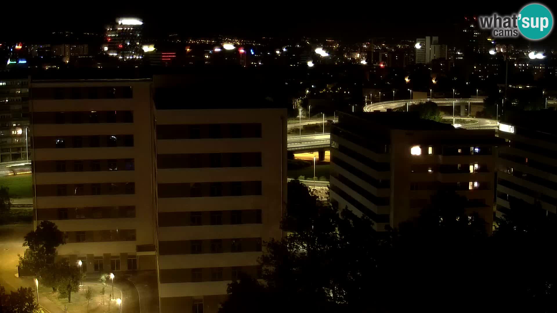 Live Interchange of Slavonska Avenue and Marin Držić Avenue in Zagreb webcam