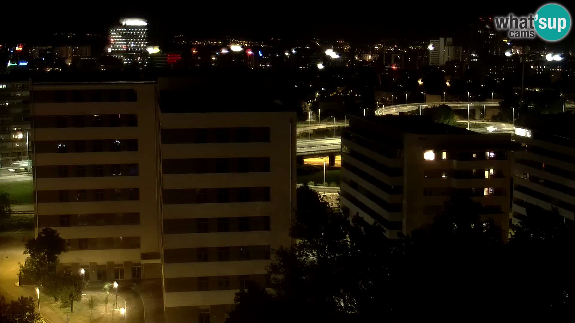 Live Interchange of Slavonska Avenue and Marin Držić Avenue in Zagreb webcam