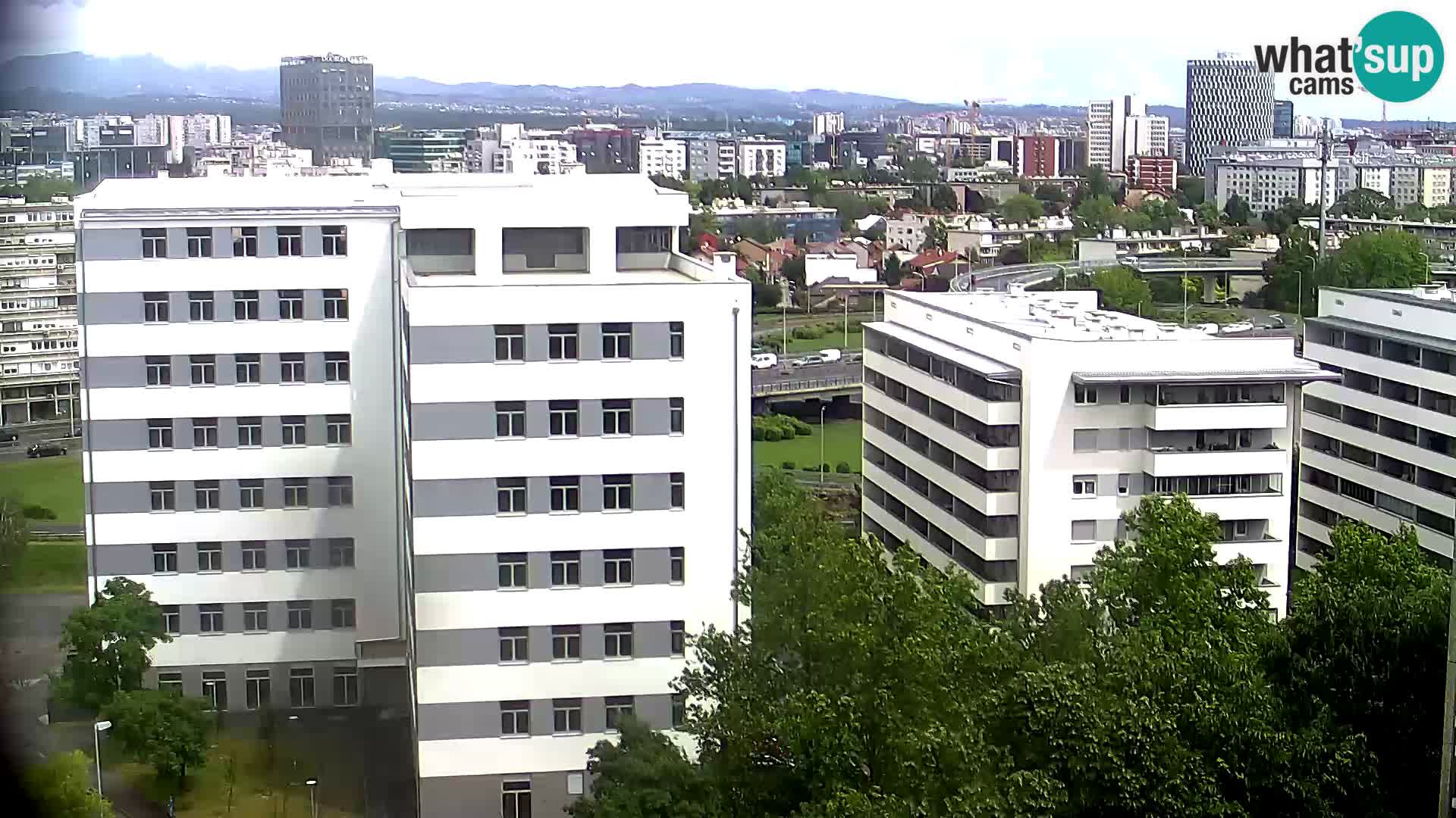 Rotatoria e incrocio viale Slavonska e Marin Držić – webcam di Zagabria