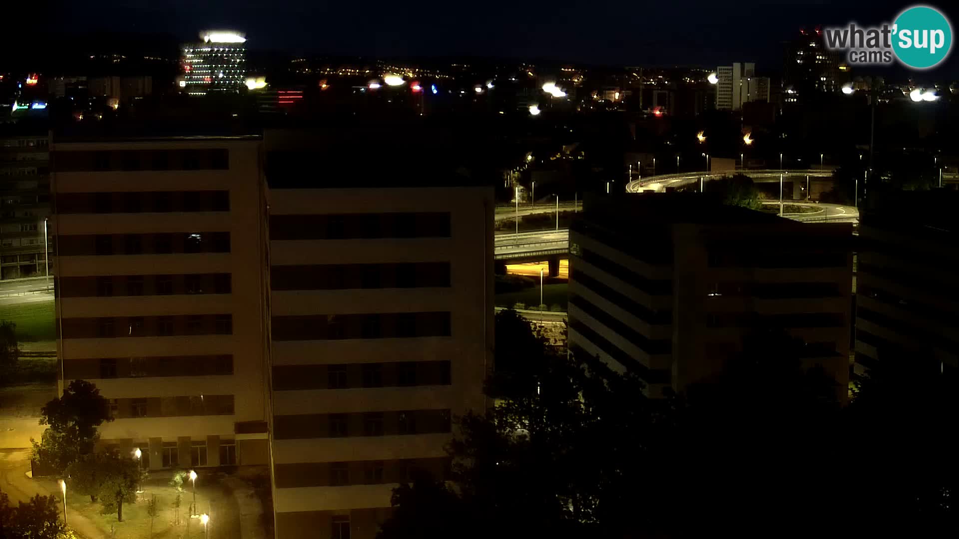Live Interchange of Slavonska Avenue and Marin Držić Avenue in Zagreb webcam