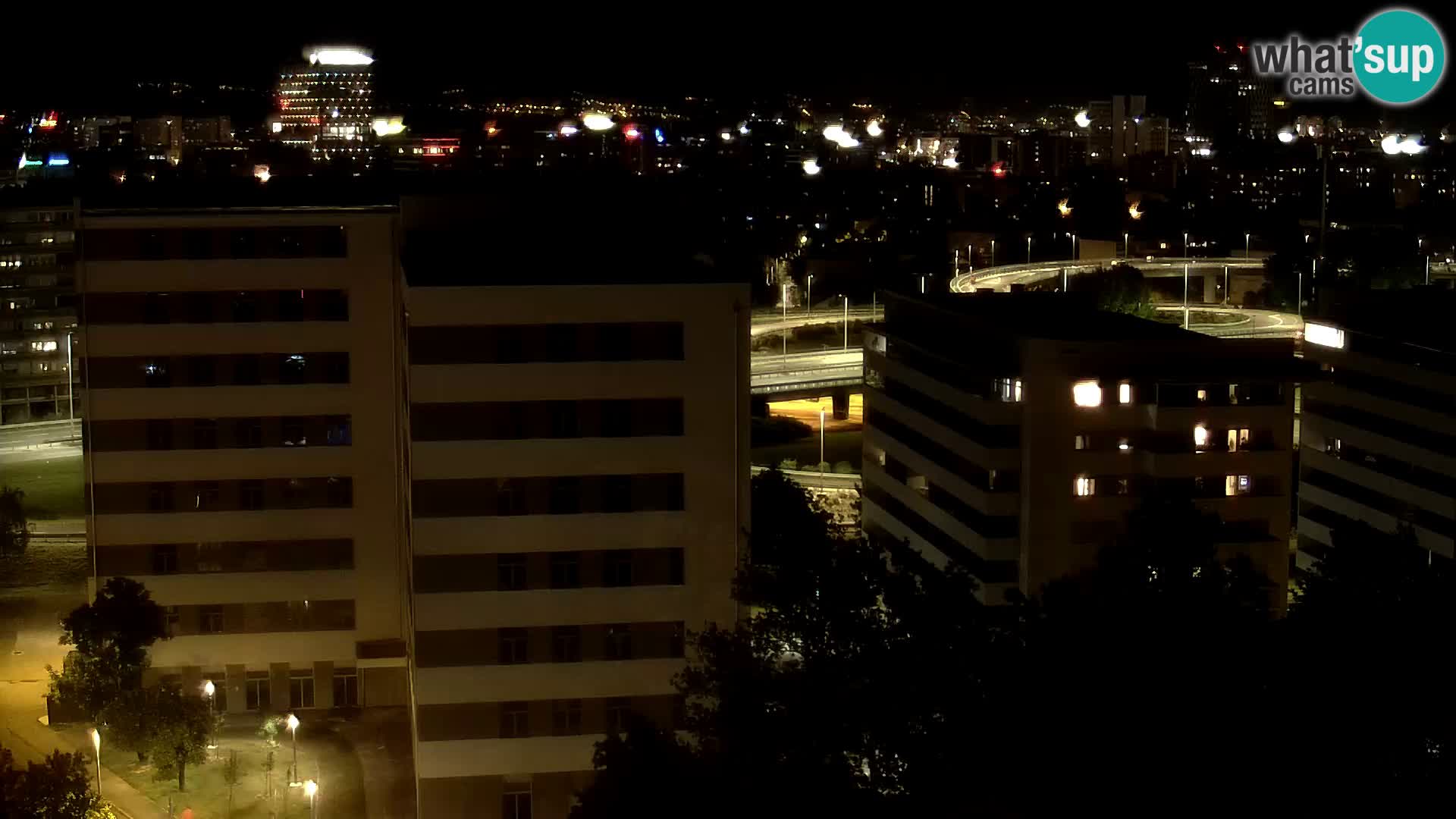 Live-Kreisverkehr Slavonska und Marin Držić Avenue zur Zagreb Webcam